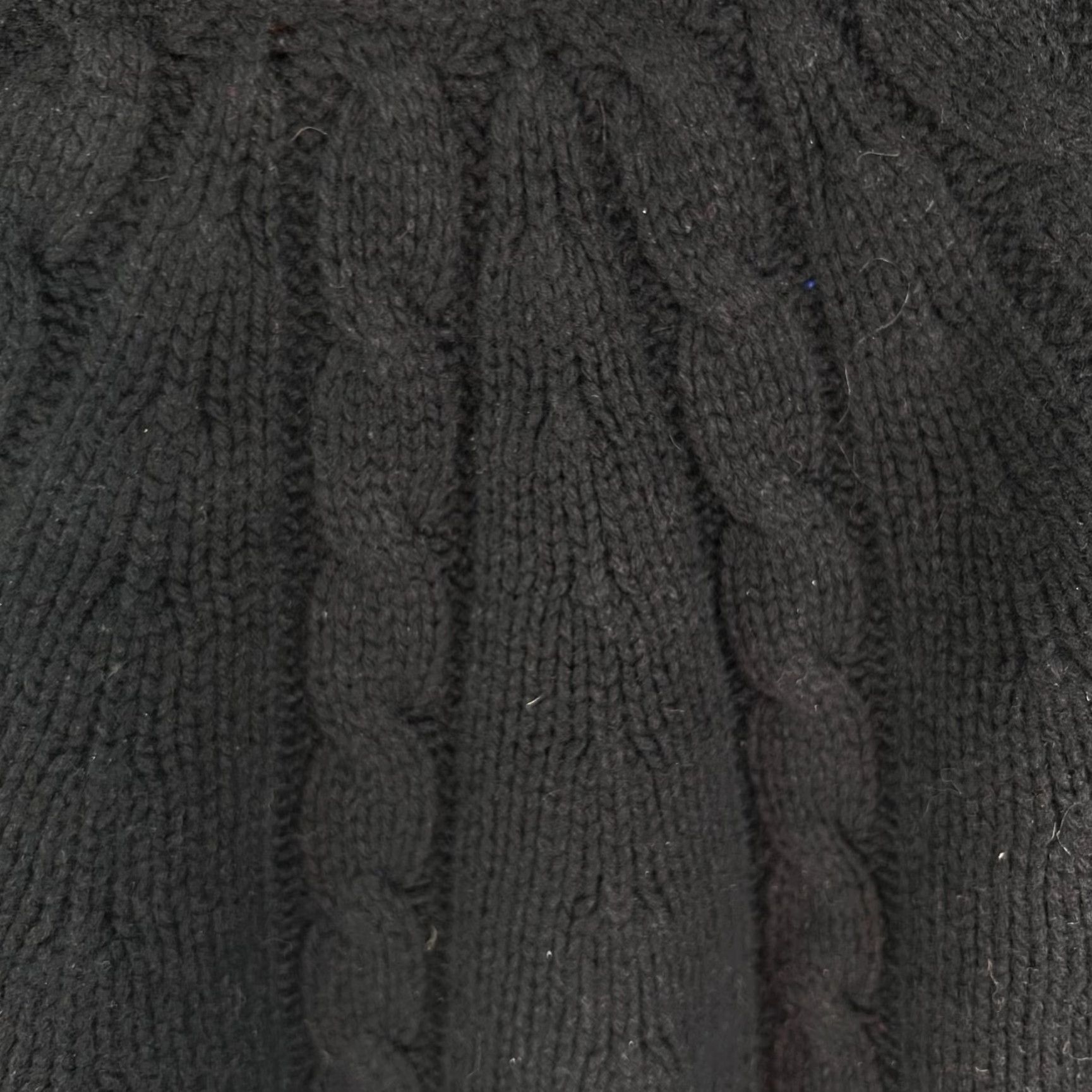Vintage VINTAGE Victor Alfaro Lambs Wool Cable Knit Sweater Women's L Adult Black Bohemian Classic 90s Girls Mens? Size L / US 10 / IT 46 - 2 Thumbnail