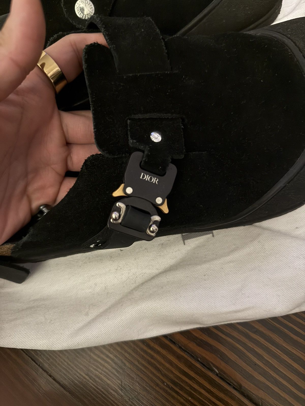 Birkenstock × Dior Dior x Birkenstock Black Sandals Size 44 Size US 11 / EU 44 - 6 Thumbnail