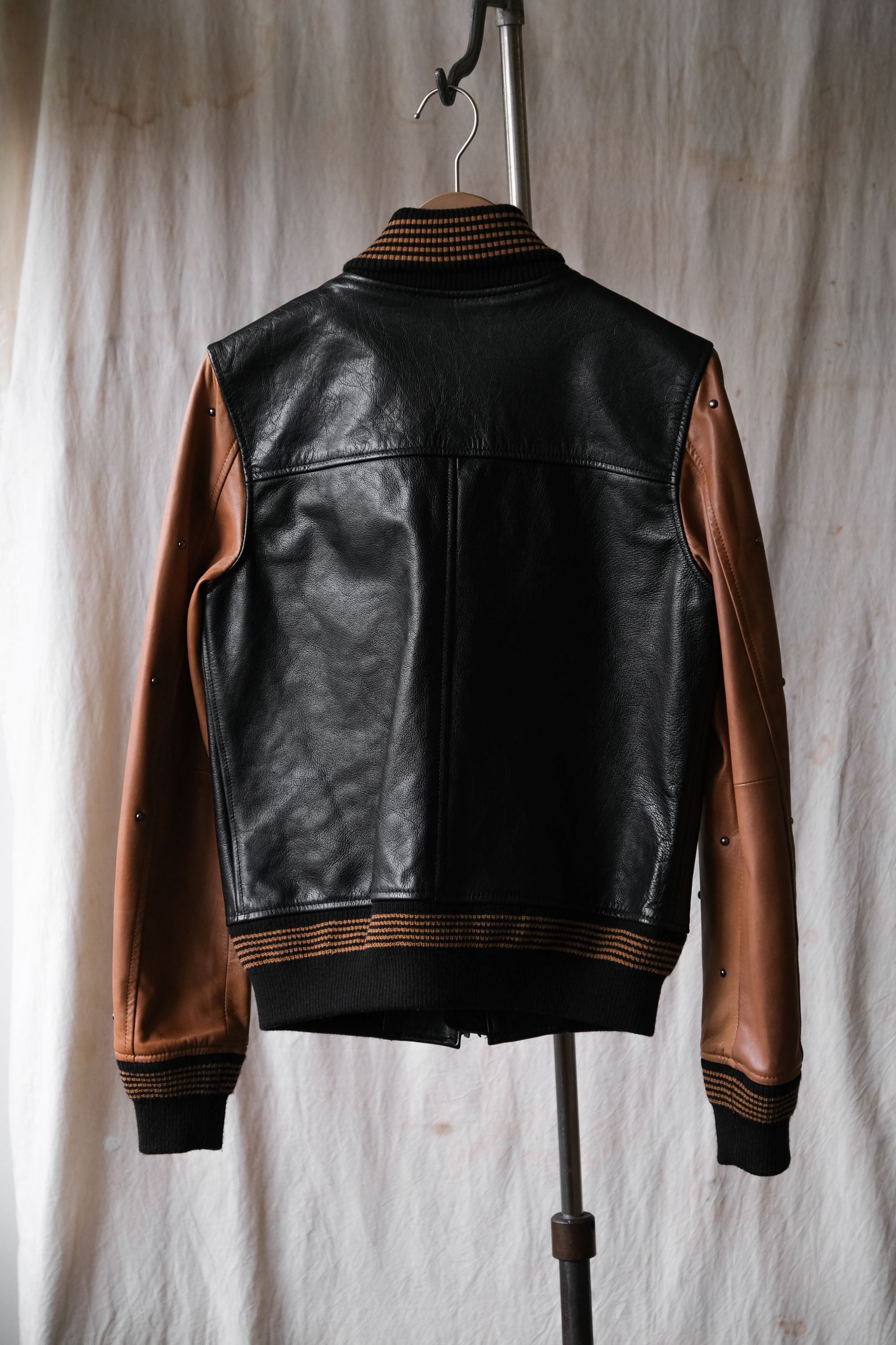 Japanese Brand Education from Young Machines Leather Varsity Jacket Size US M / EU 48-50 / 2 - 5 Thumbnail