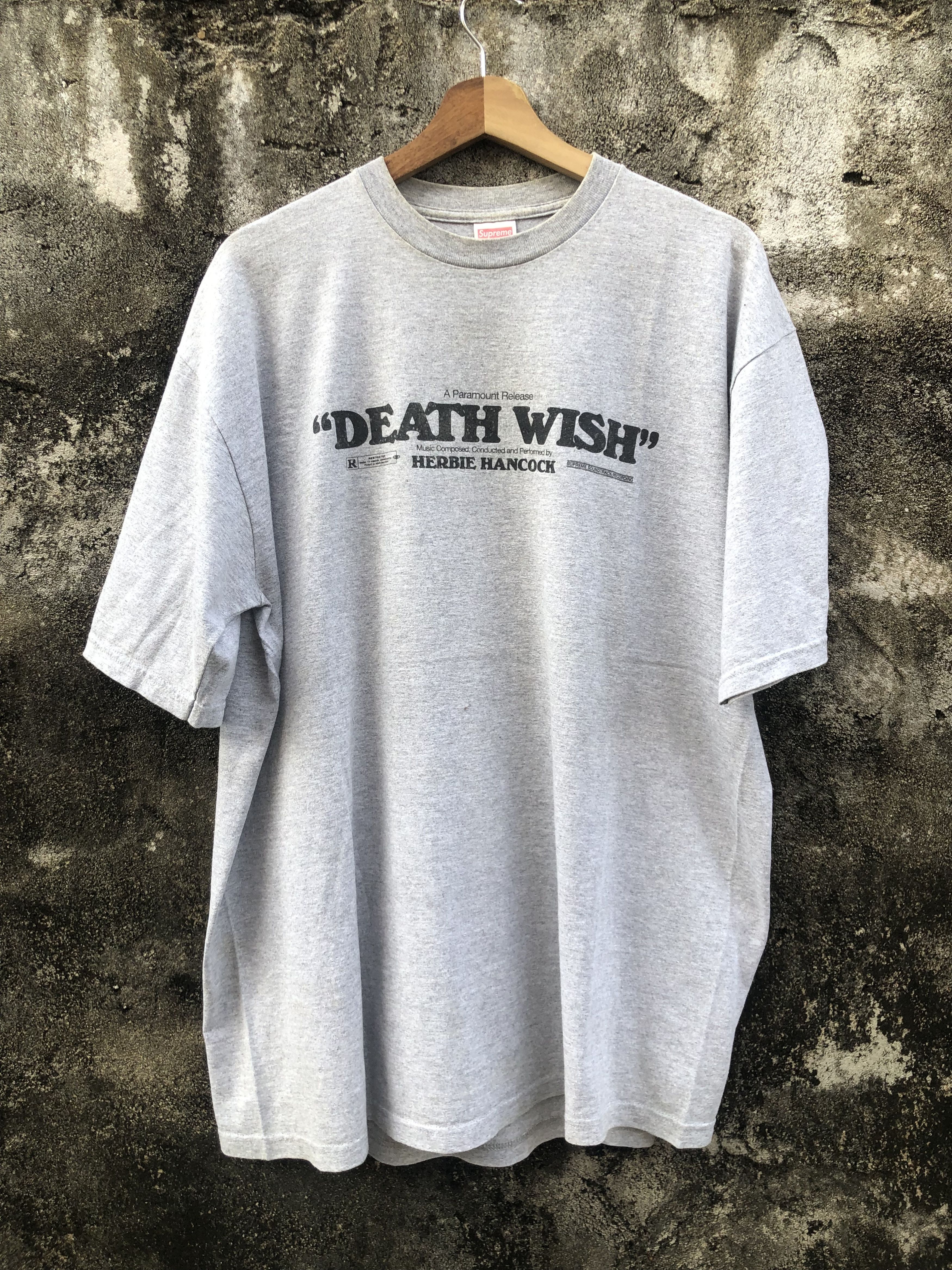 Supreme Rare🔥 Supreme 2002 "Death Wish" Tee Size US XL / EU 56 / 4 - 2 Thumbnail