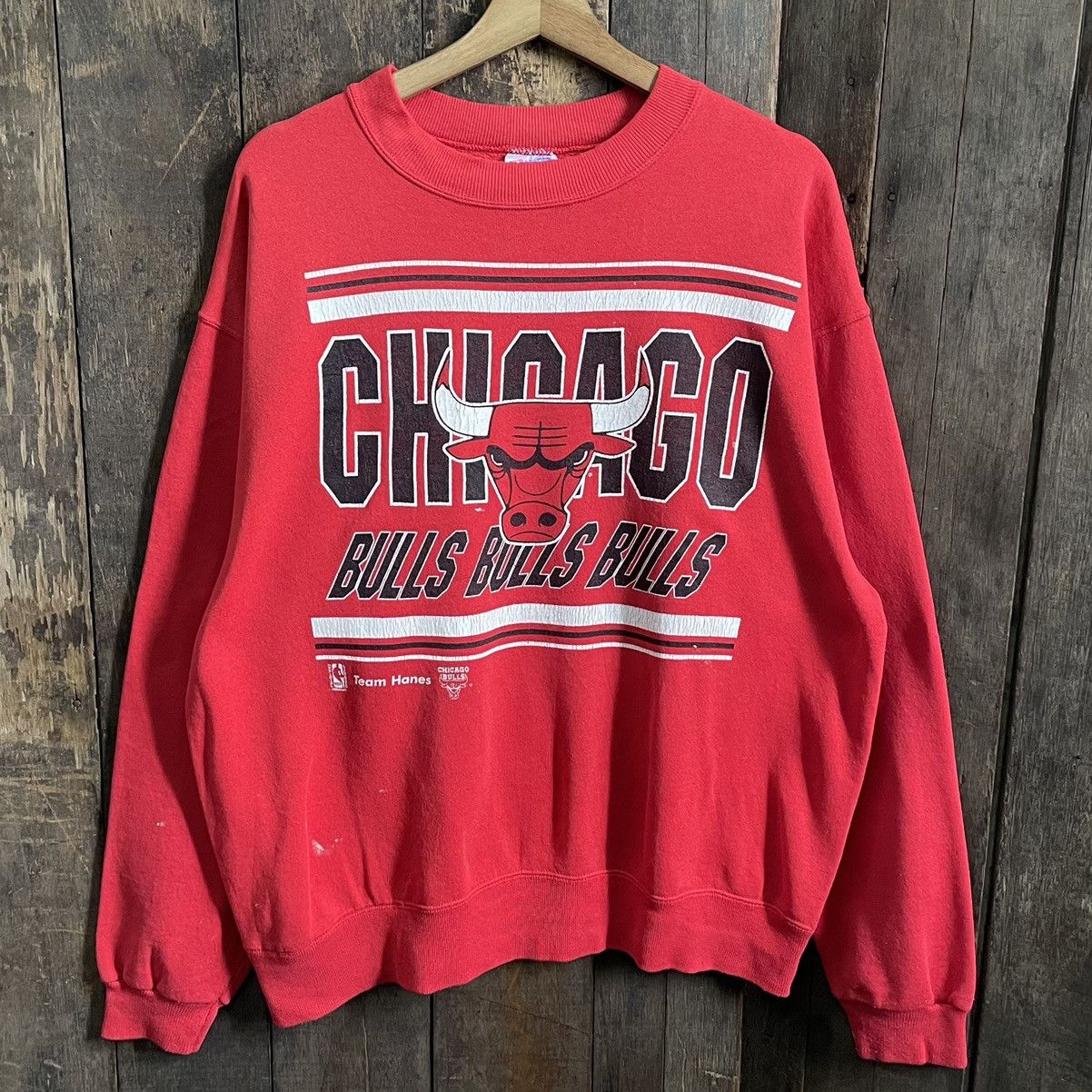 NBA × Vintage Vintage Chicago Bulls Crewneck Sweatshirt Size US XL / EU 56 / 4 - 1 Thumbnail