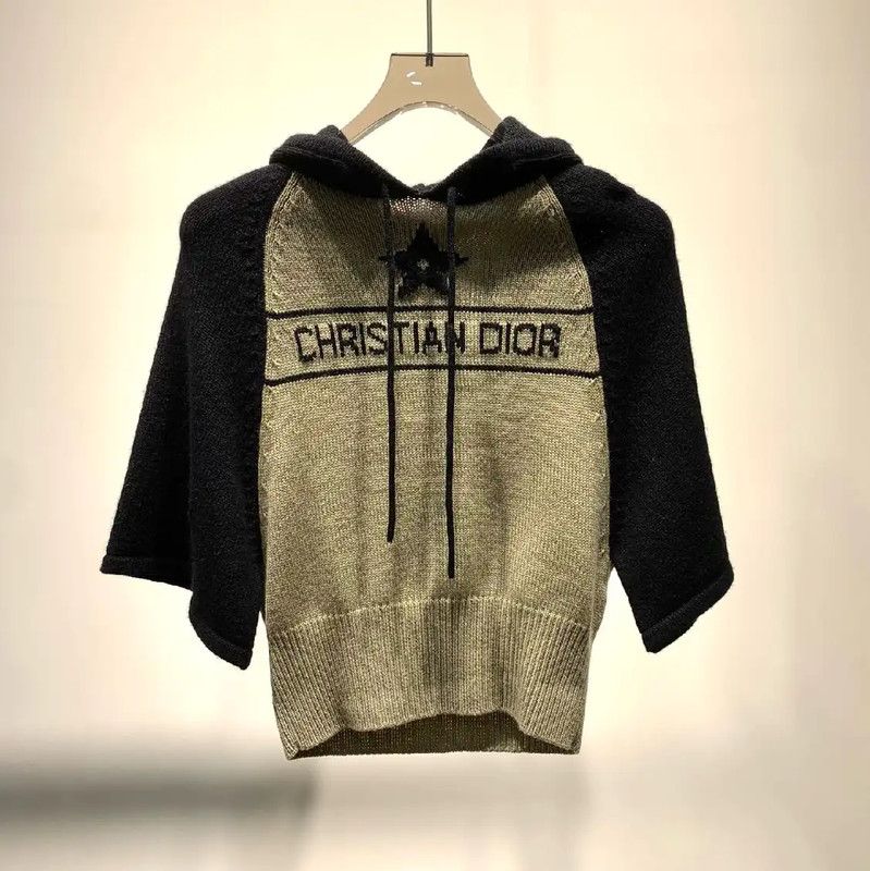 Dior Dior Black Cashmere Hooded Sweater 0089 Size S / US 4 / IT 40 - 1 Thumbnail