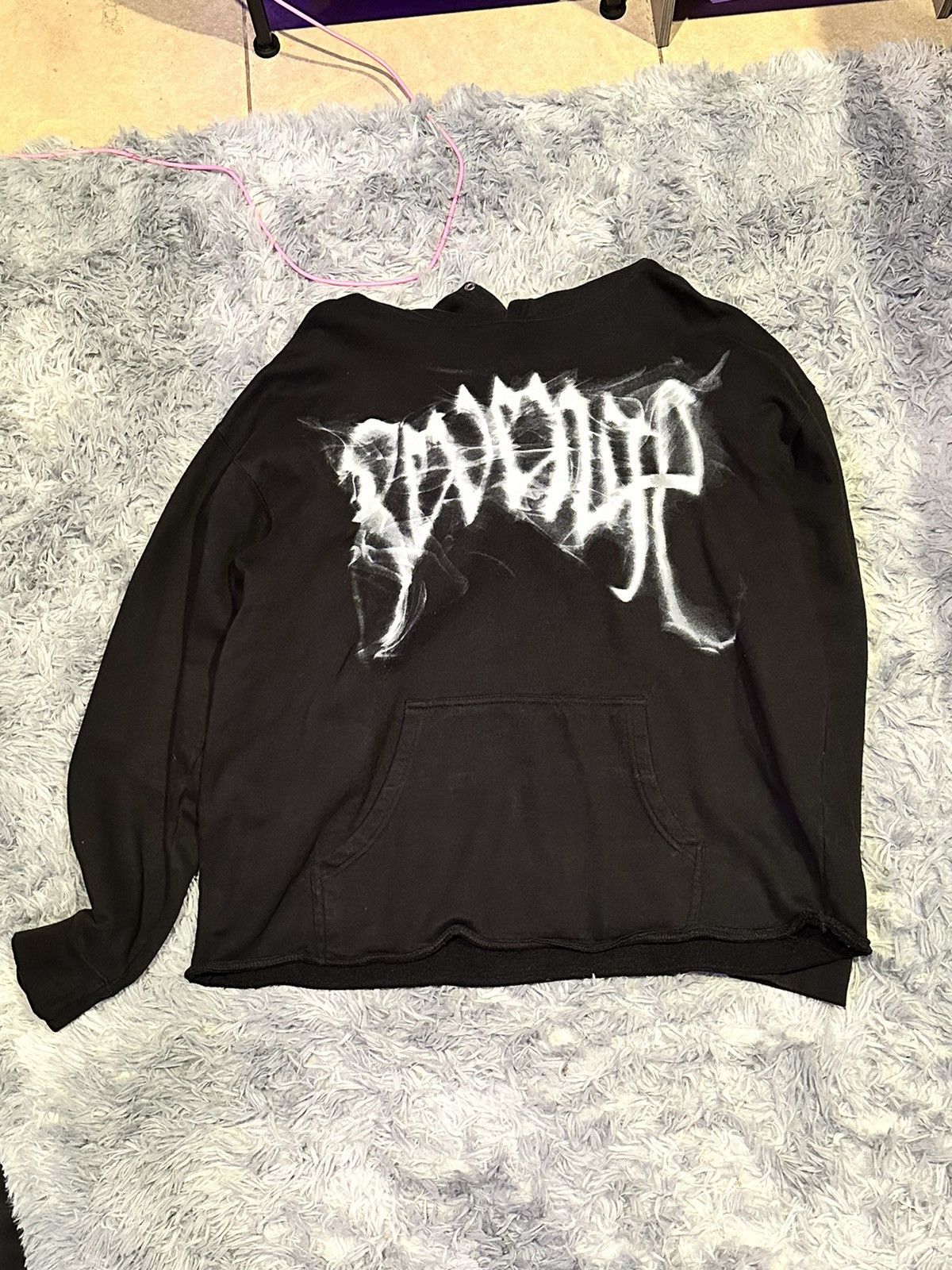 image of Revenge Smoke Skull Hoodie in Black, Men's (Size XL)