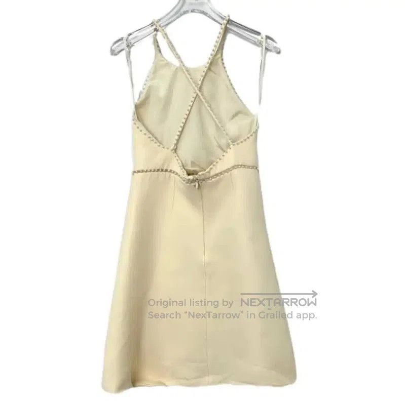 Miu Miu Miu Miu Beige Wool Women's Dress Size S . Size S / US 4 / IT 40 - 1 Thumbnail