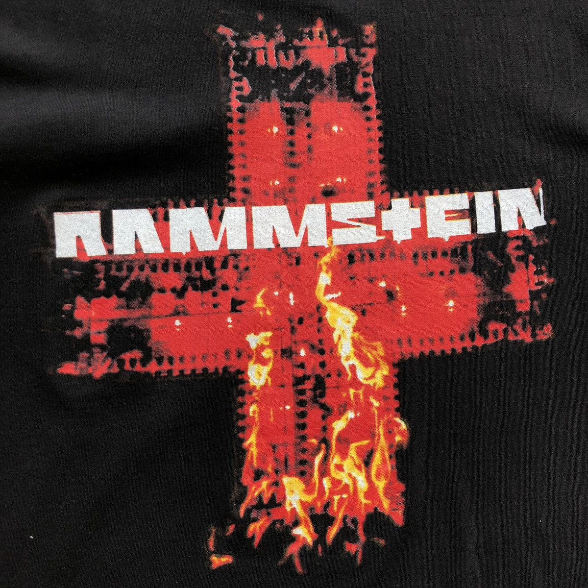 Band Tees Rammstein Early 2000’s Flame Logo Vintage T-Shirt Black Size US M / EU 48-50 / 2 - 5 Thumbnail