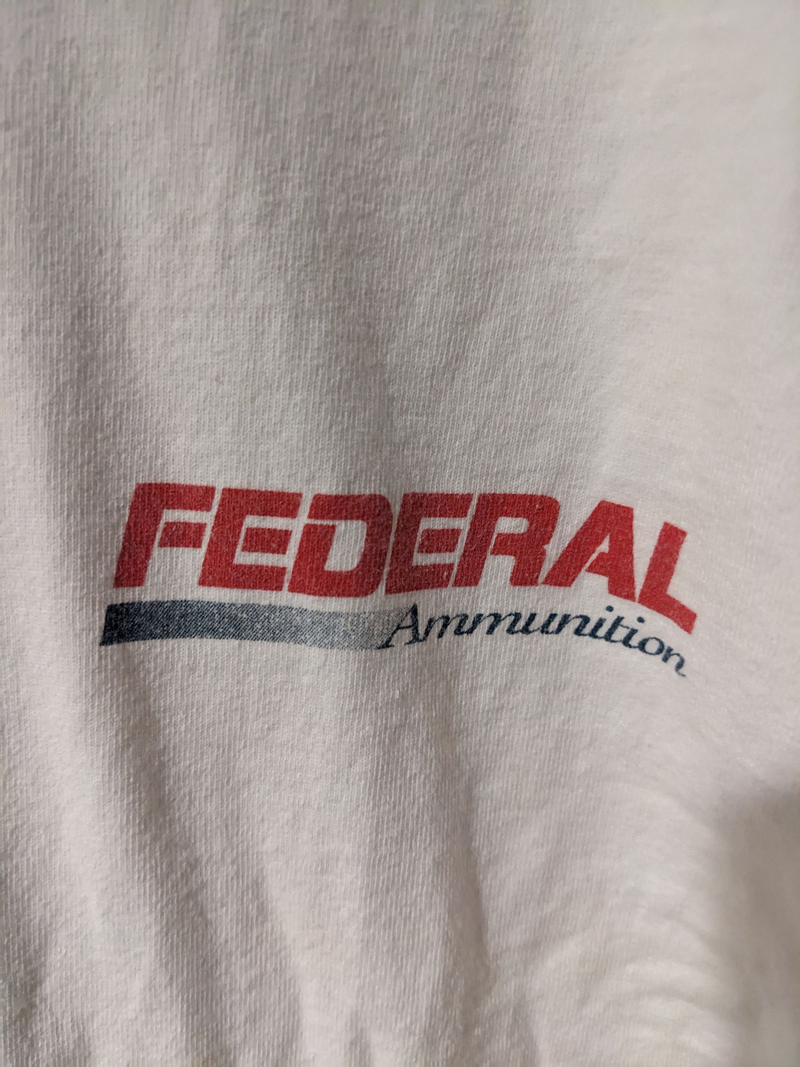 Fruit Of The Loom × Vintage Vintage 90s Federal Ammunition Gold Medal Precision T-Shirt Size US XL / EU 56 / 4 - 5 Thumbnail