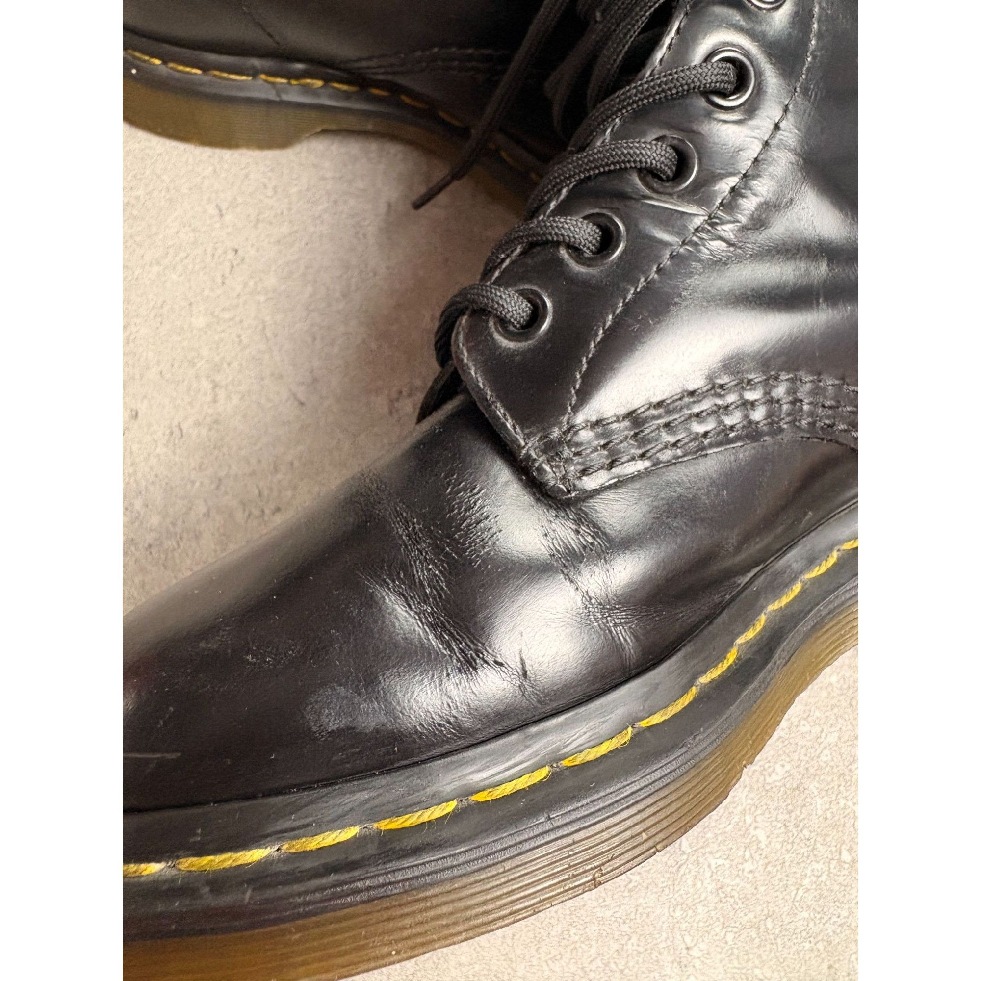 Dr. Martens Dr. Martens 1460 Black Leather Lace-Up Boots EU 37 US Womens Size US 7 / IT 37 - 9 Thumbnail
