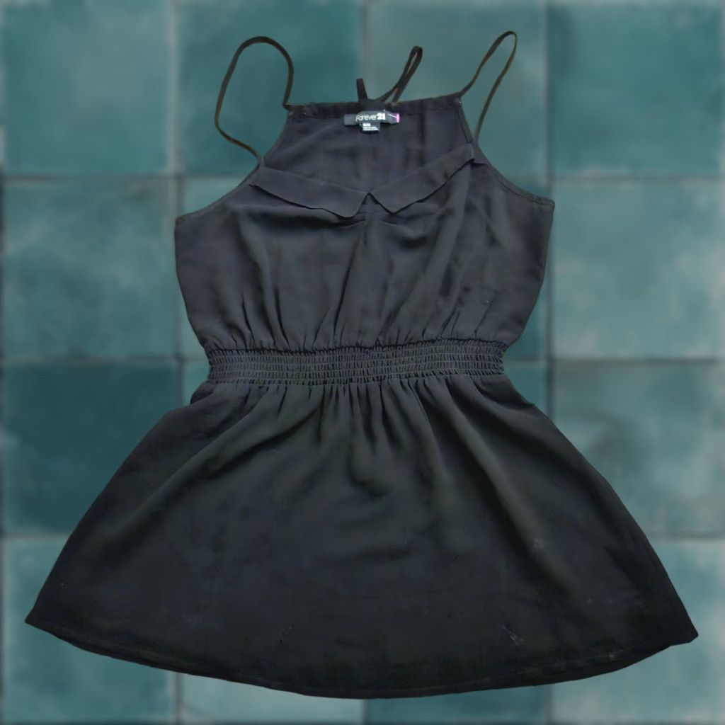 Forever 21 Forever 21 Black Mini Dress Womens M Sleeveless Skater Casual Size M / US 6-8 / IT 42-44 - 1 Thumbnail