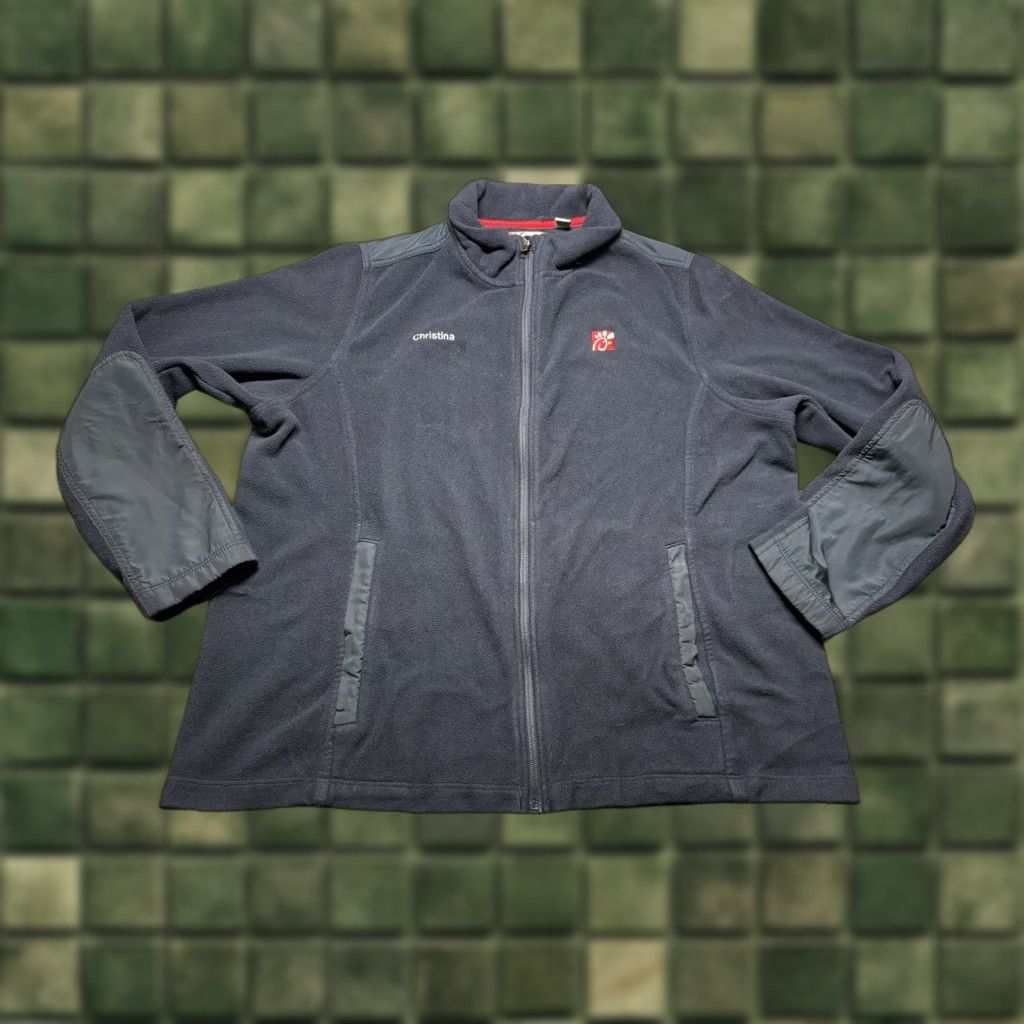 Vintage Chick-Fil-A Jacket Adult XL Navy Fleece Full-Zip Oobe Team Style Employee Size US XL / EU 56 / 4 - 1 Thumbnail