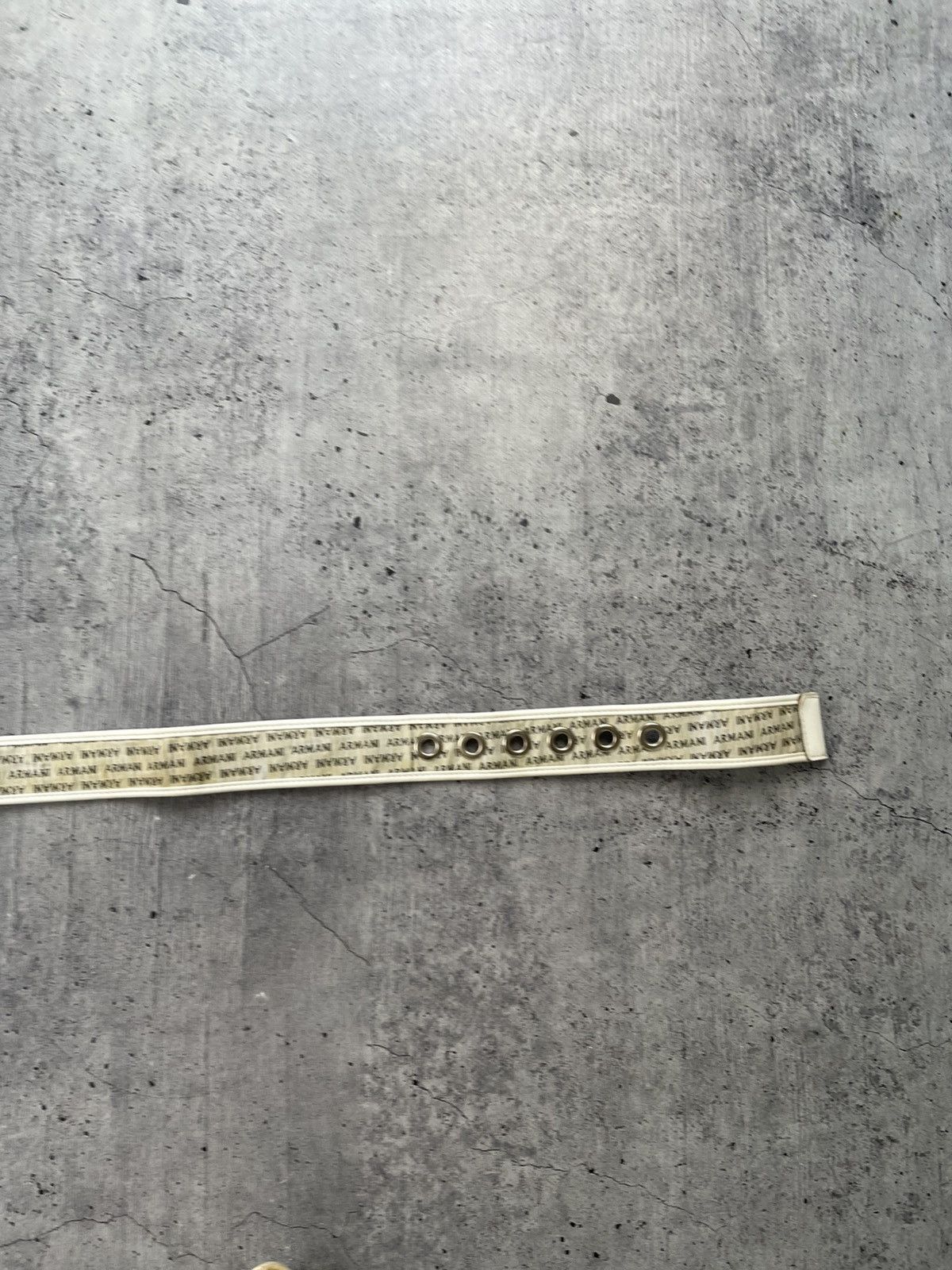 Armani Armani Monogram Vintage Belt Distressed USA STYLE AFFLICTION Size ONE SIZE - 5 Thumbnail