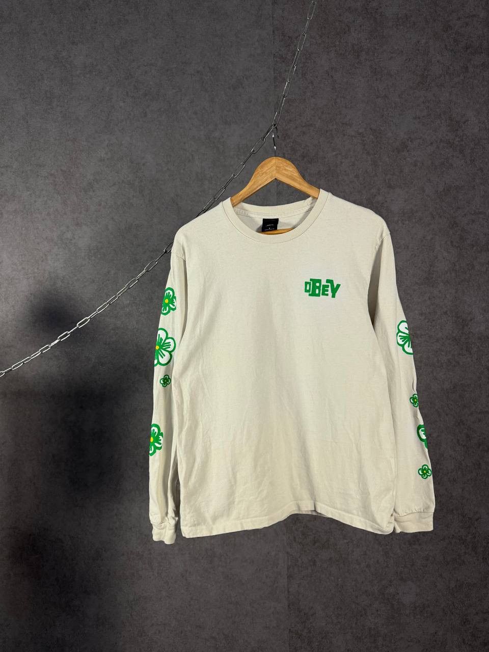 Obey Obey designer streetwear overprinted longsleeve Size US S / EU 44-46 / 1 - 1 Thumbnail