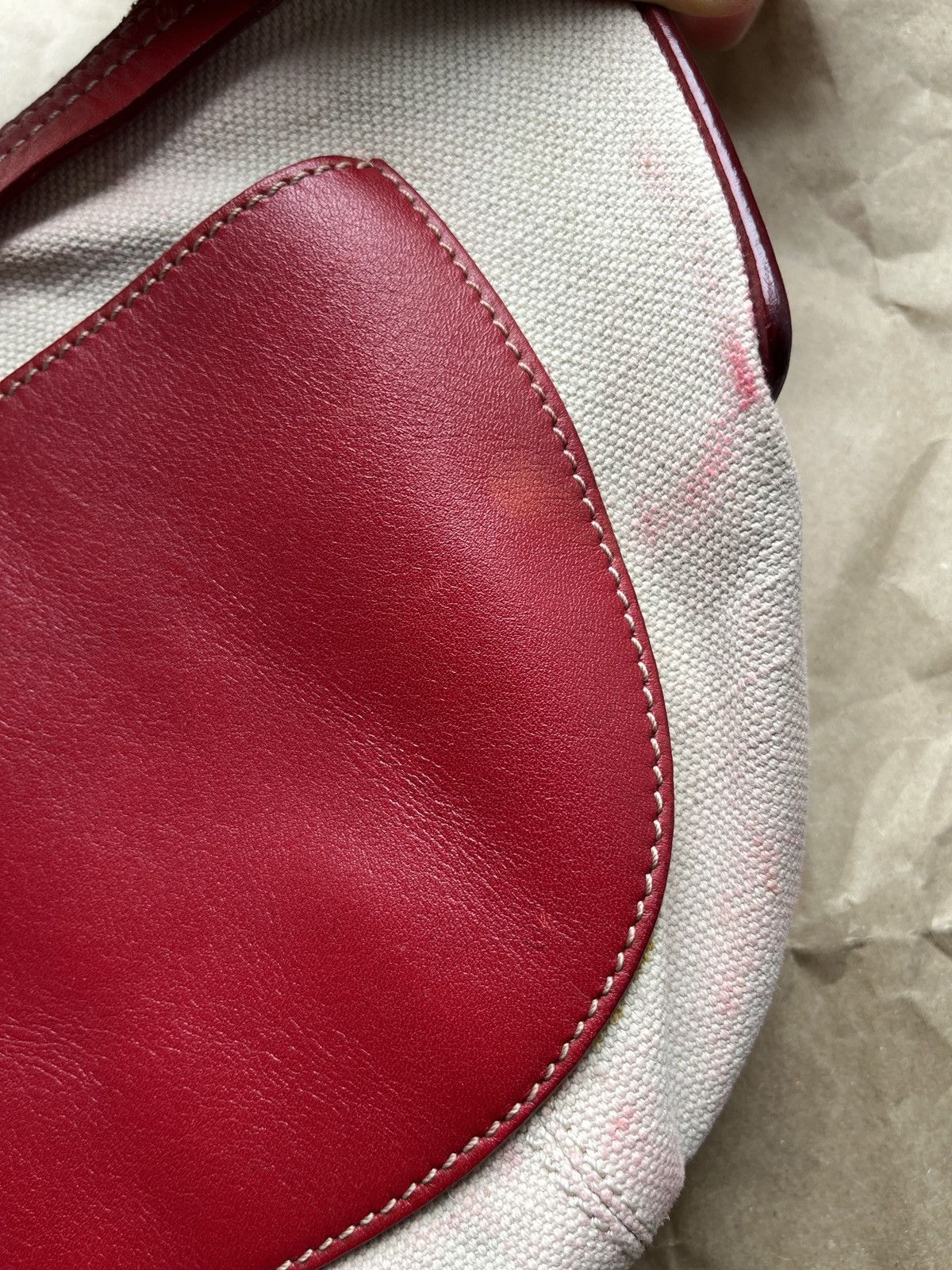 Bally BALLY Canvas Leather Hobo Bag Size ONE SIZE - 7 Thumbnail