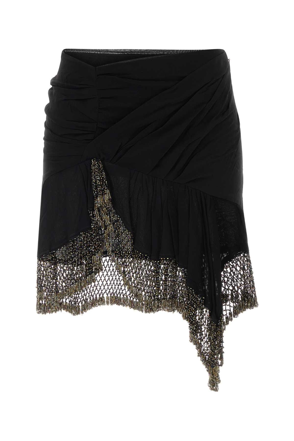 Isabel Marant Black Silk Enaya Skirt Size 27" / US 4 / IT 40 - 1 Thumbnail