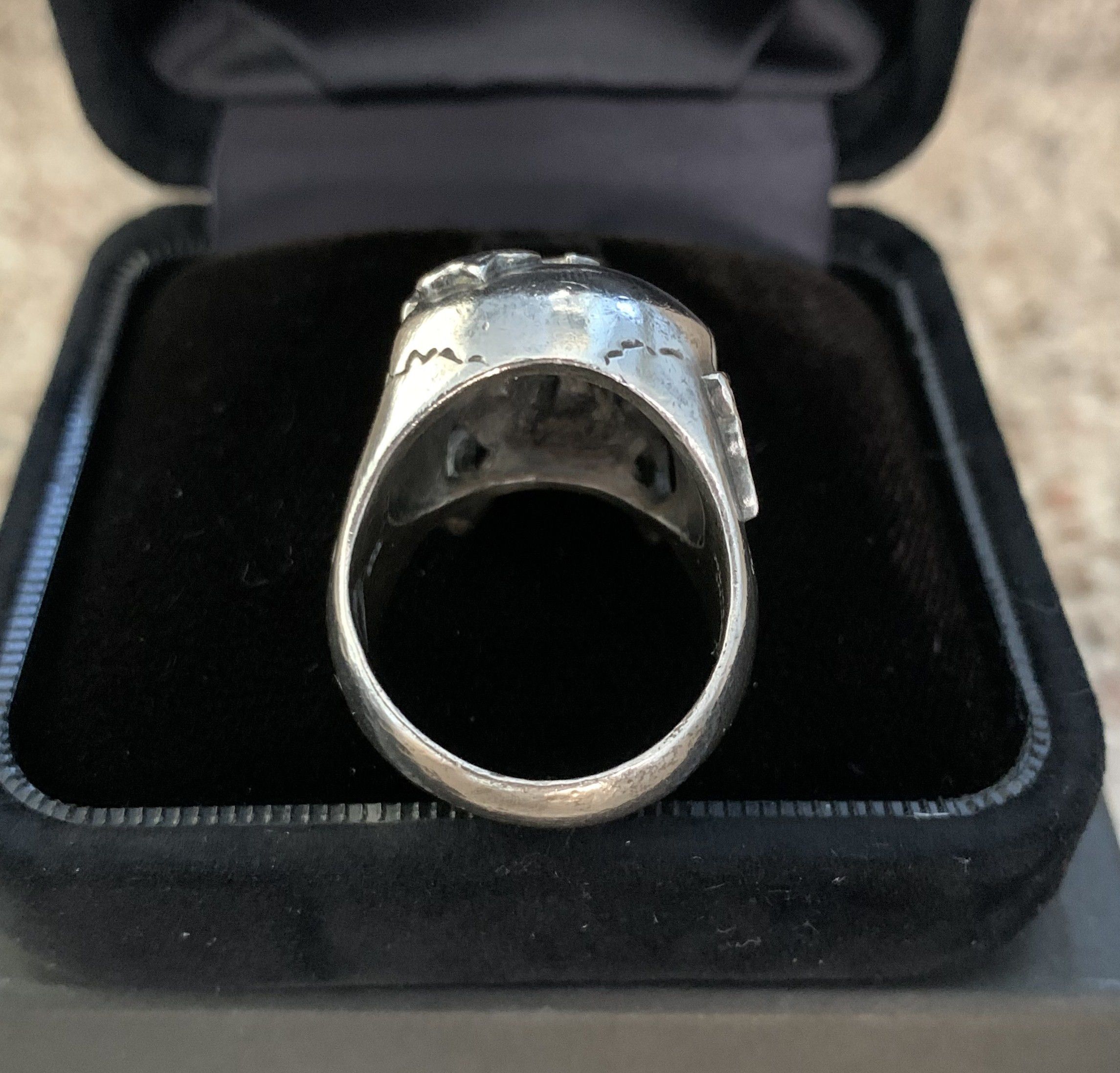 Number (N)ine SS05 "Nightcrawler" Bejeweled Silver Skull Ring w/ box Size ONE SIZE - 6 Thumbnail