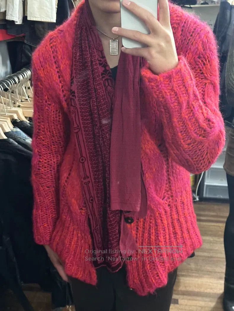 Ann Demeulemeester Ann Demeulemeester Mohair Knit Cardigan. Size US XXS / EU 40 - 7 Thumbnail