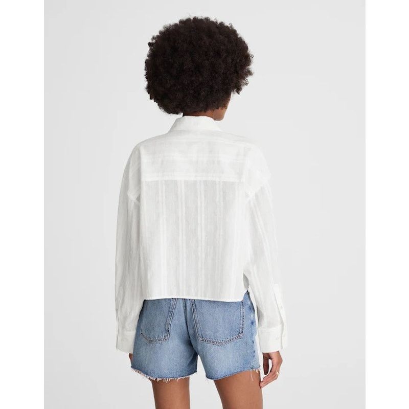Madewell NWT Madewell Straight-Hem Shirt in Cotton Dobby Size Small Size S / US 4 / IT 40 - 3 Thumbnail