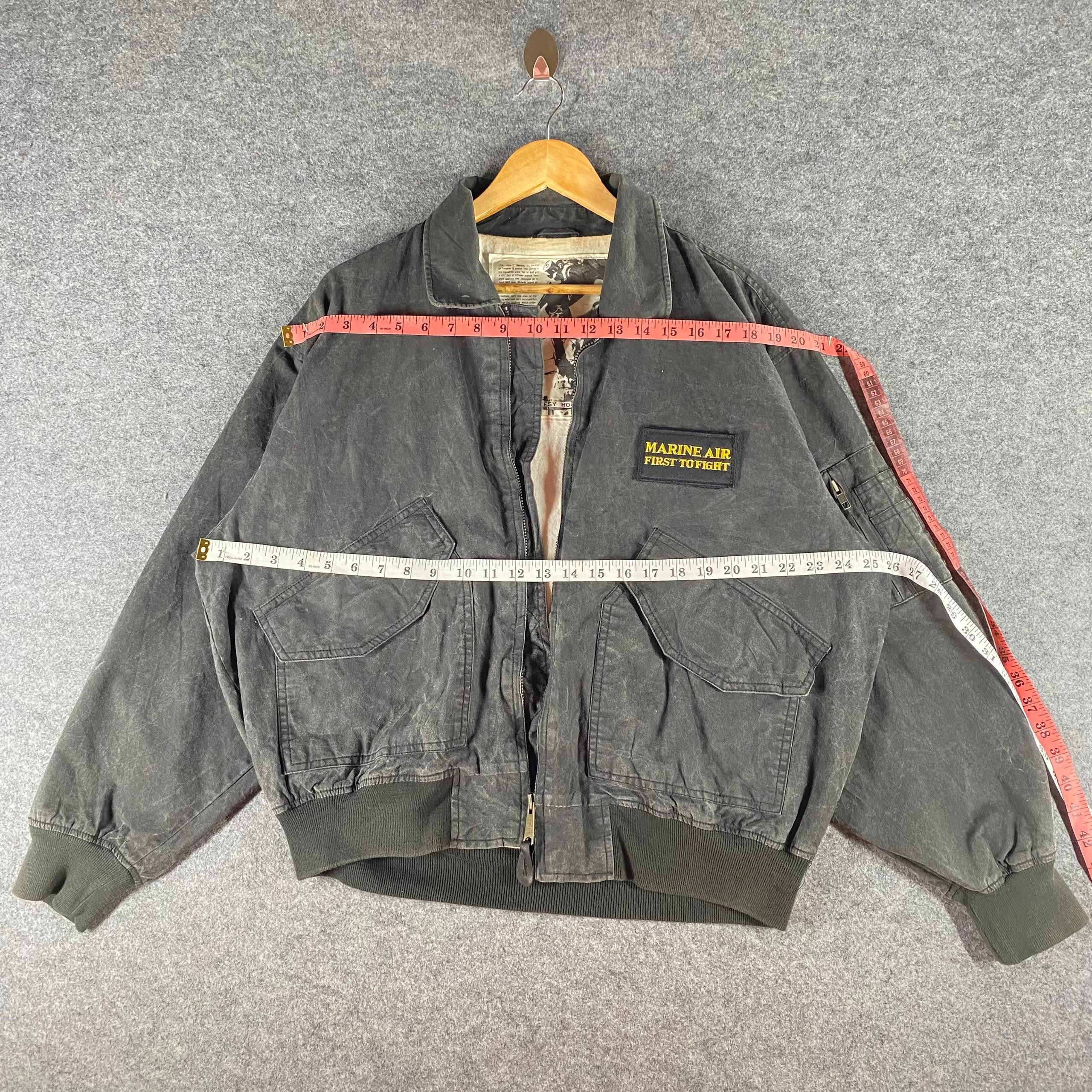 Japanese Brand Vintage Us Marine Air Fressy Hotts Bombers Jacket Size US L / EU 52-54 / 3 - 6 Thumbnail