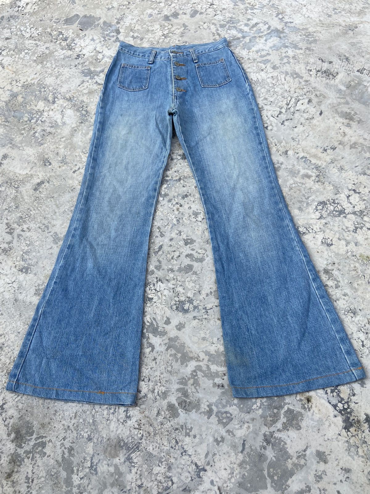 Vintage × Wrangler Vintage Wrangler flare denim pants women Size 26" / US 2 / IT 38 - 1 Thumbnail