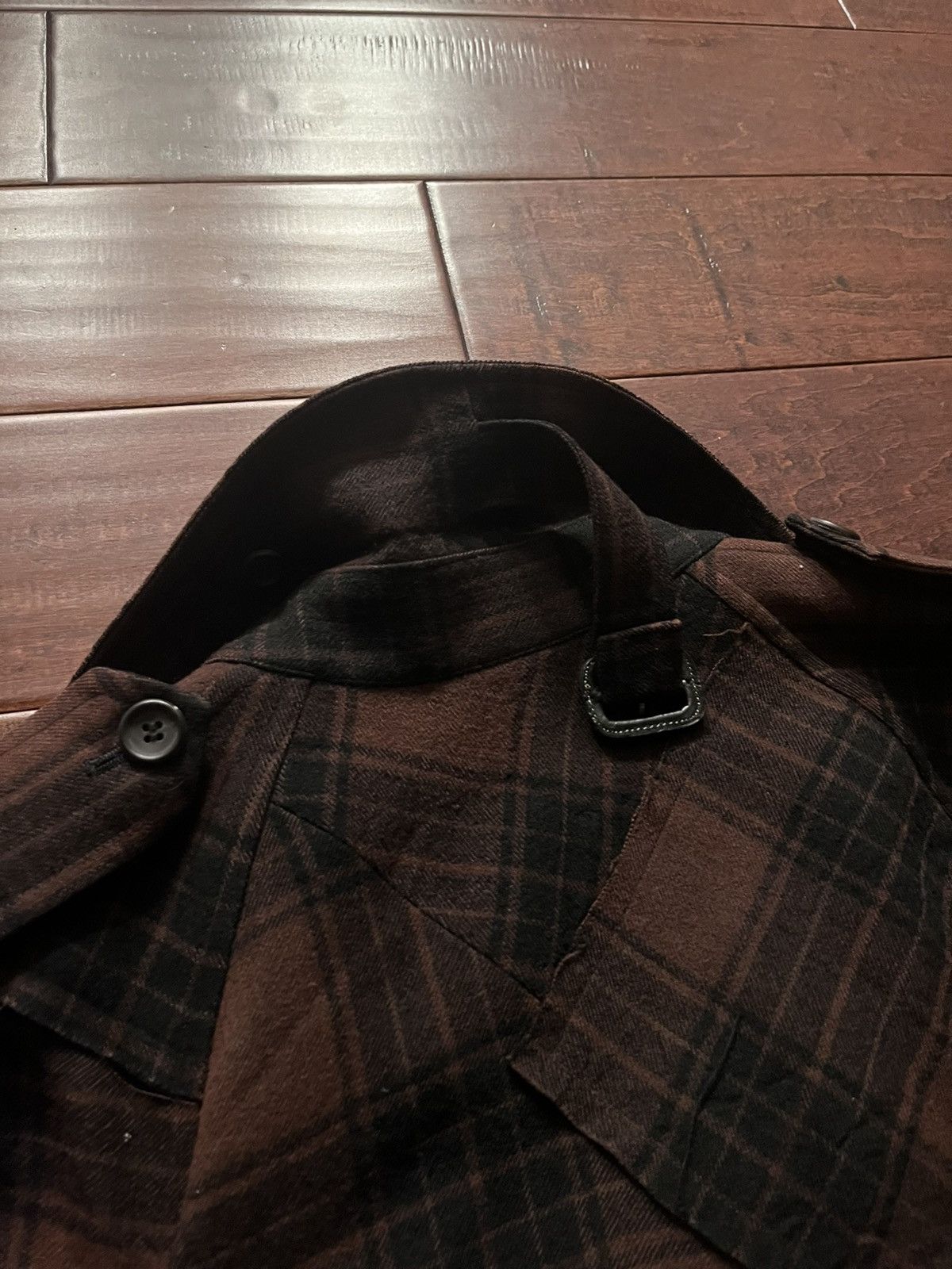 Comme des Garcons AW2002 Junya Watanabe Comme Des Garcons Tartan Trench Coat Size US M / EU 48-50 / 2 - 8 Thumbnail