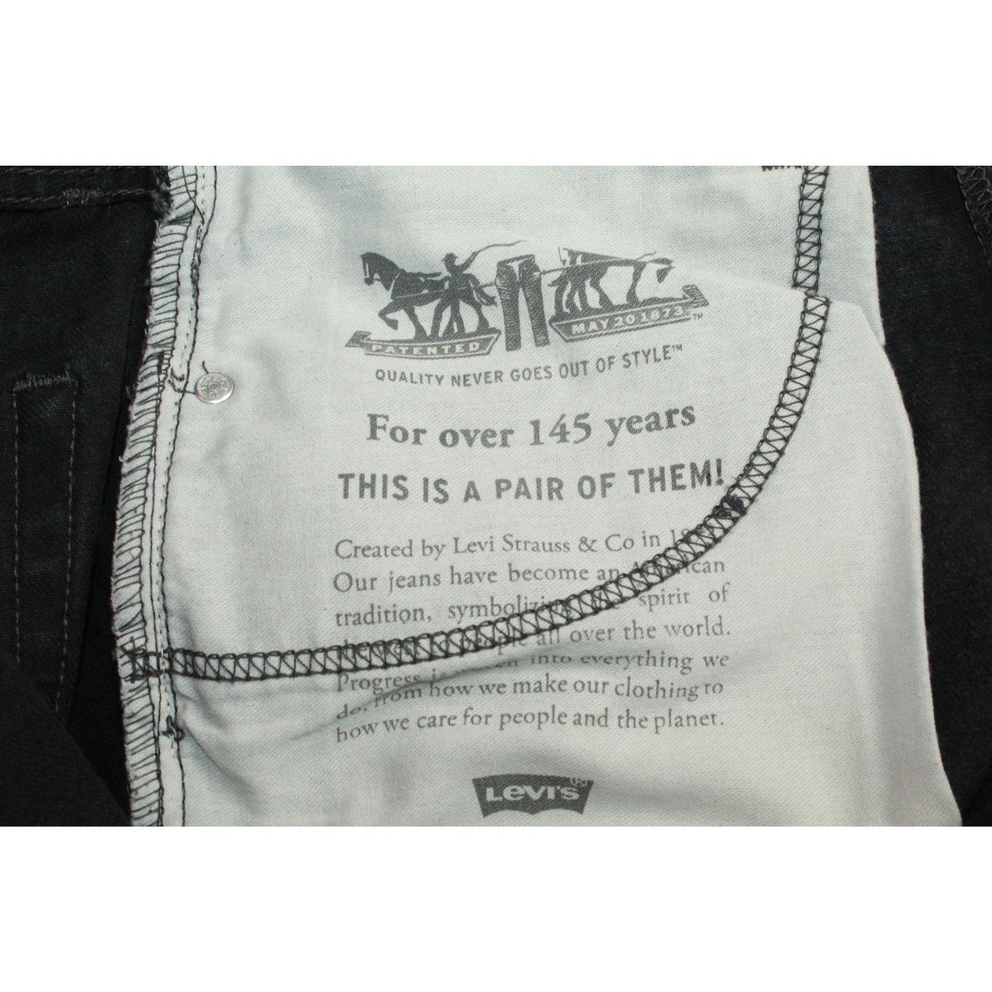 Levi's Levi's 505 Regular Fit Black Jeans Size US 36 / EU 52 - 10 Thumbnail