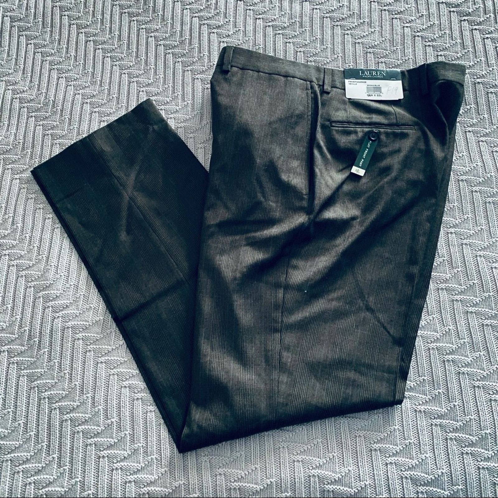 Lauren Ralph Lauren NWT Lauren Ralph Lauren brown plaid dress slacks Size US 32 / EU 48 - 1 Thumbnail