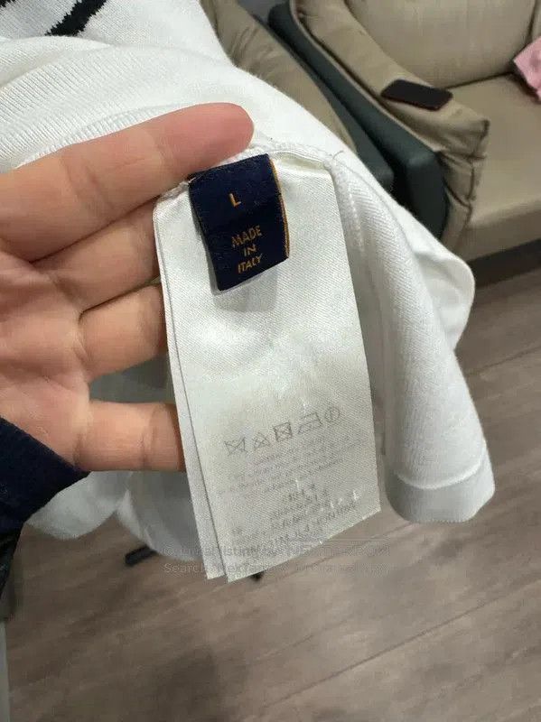 Louis Vuitton Louis Vuitton White Cotton Women's T. Size L / US 10 / IT 46 - 5 Thumbnail