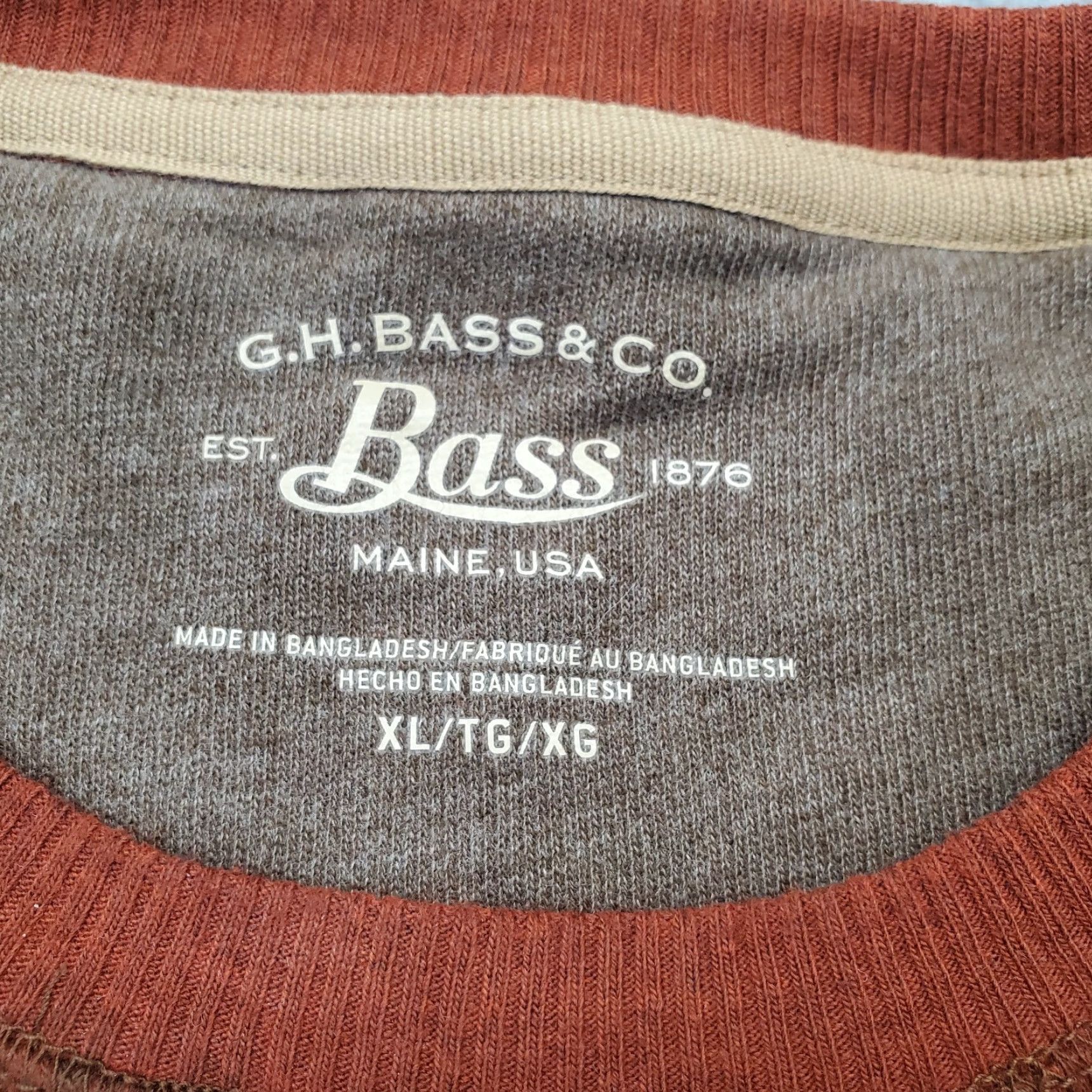 Vintage G.H. Bass & Co. Sweatshirt Mens XL Brown Fleece Lined Long Sleeve Crew Neck USA Shirt Mens XL Brown Sweatshirt Size US XL / EU 56 / 4 - 6 Thumbnail