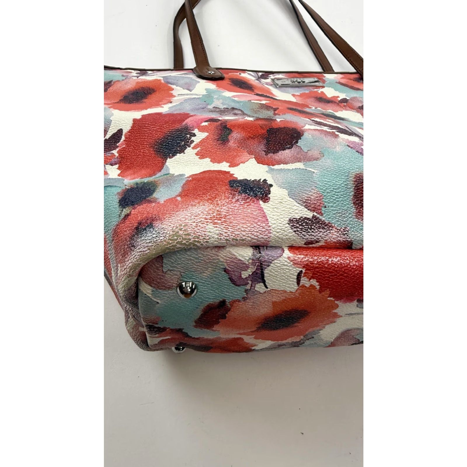 Ralph Lauren Ralph Lauren Tote Bag Womens Floral Watercolor Zip Top Shoulder RLL Logo Size L / US 10 / IT 46 - 5 Thumbnail