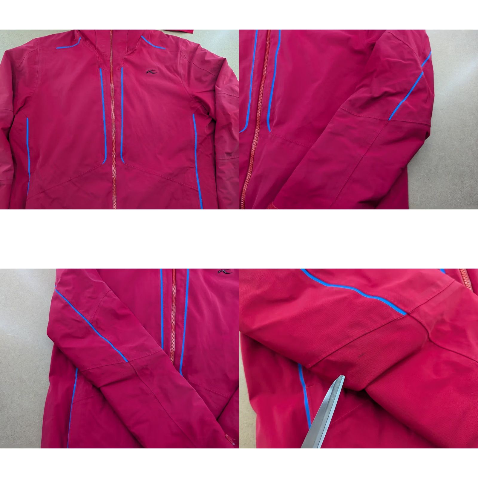 KJUS KJUS Sky Jacket Mens XL Thermo Ski Outdoor Hiking Red Hooded Water Resistant Waterproof Quick Dry Full Zip Activewear Ski Jacket Mens Red Hooded XL Size US XL / EU 56 / 4 - 9 Thumbnail