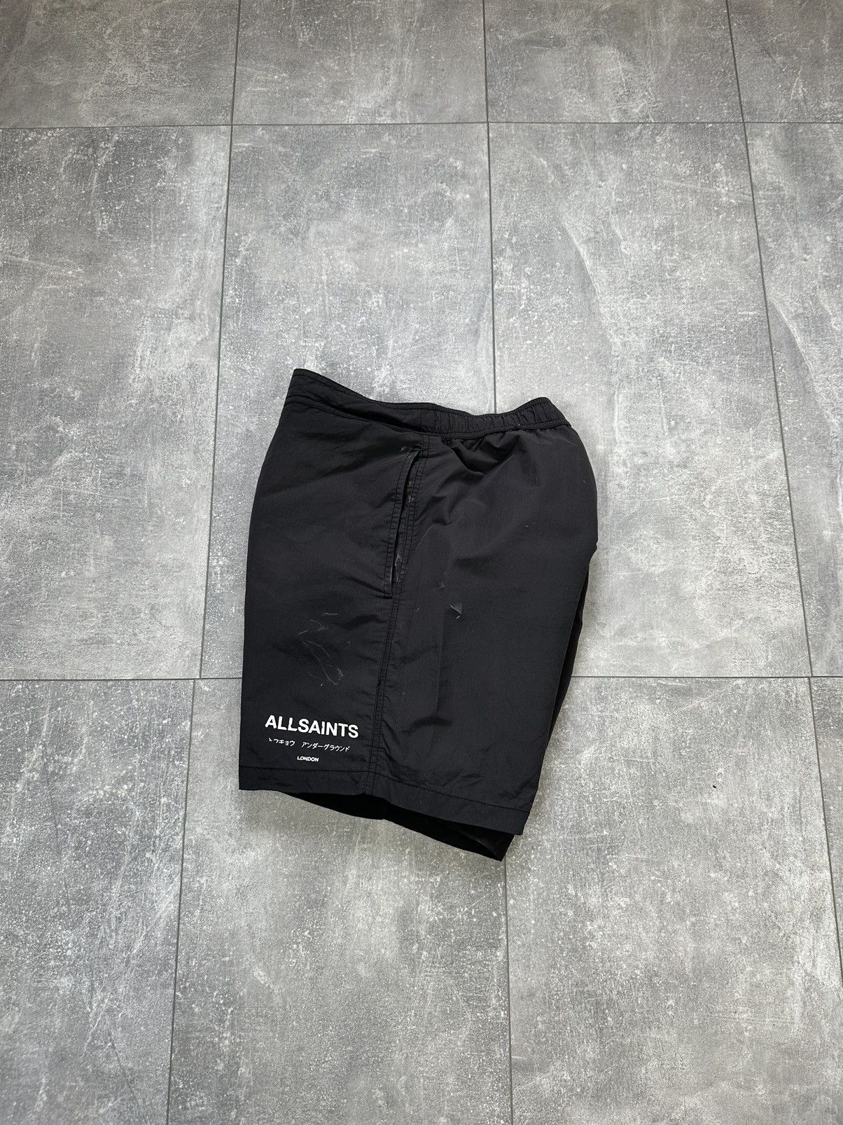 Allsaints Men’s Allsaints swim wear distressed shorts Size US 28 / EU 44 - 2 Thumbnail