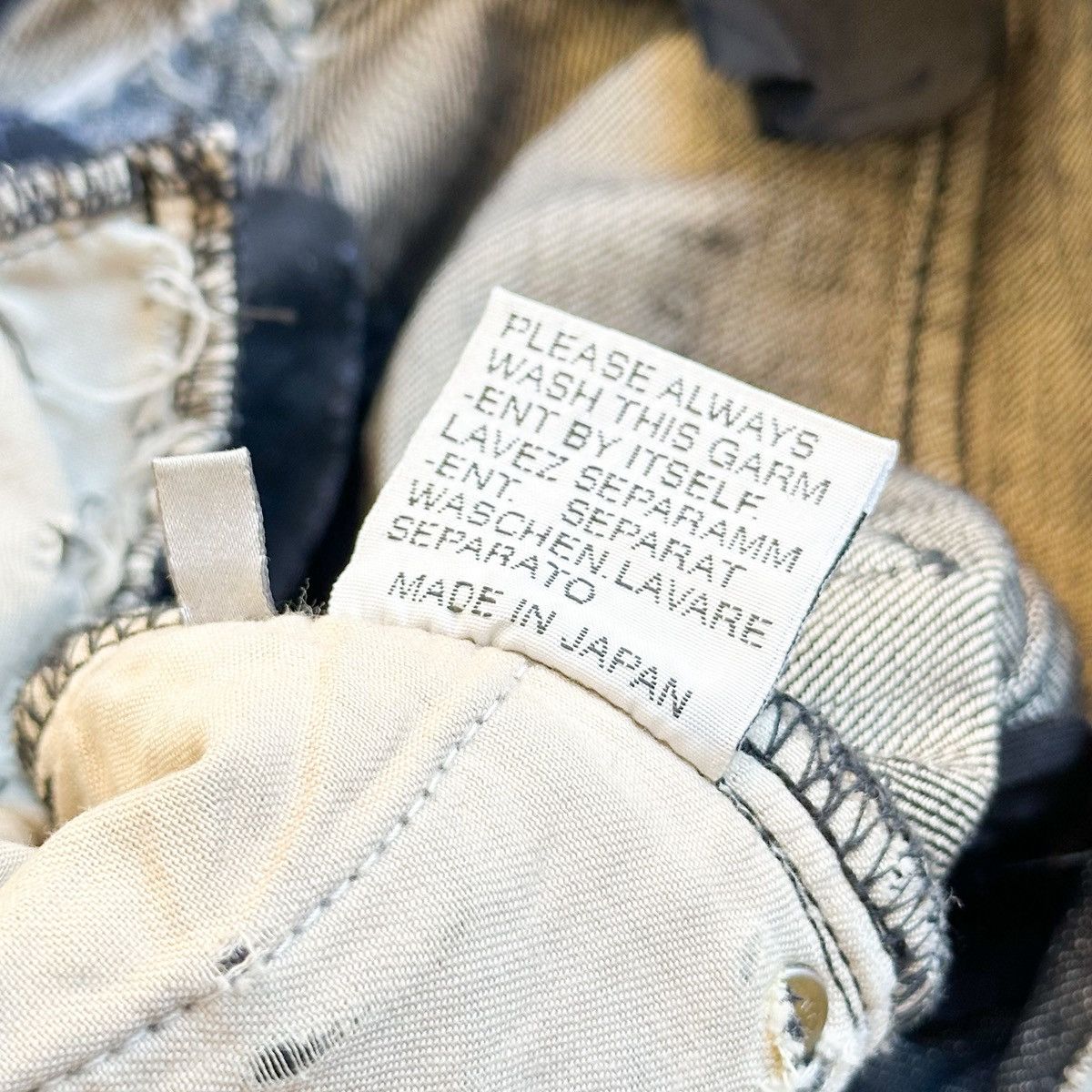 Dior Dior THRASHED AW03 “LUSTER” BORO Waxed Repair Denim By Hedi Size US 32 / EU 48 - 17 Thumbnail