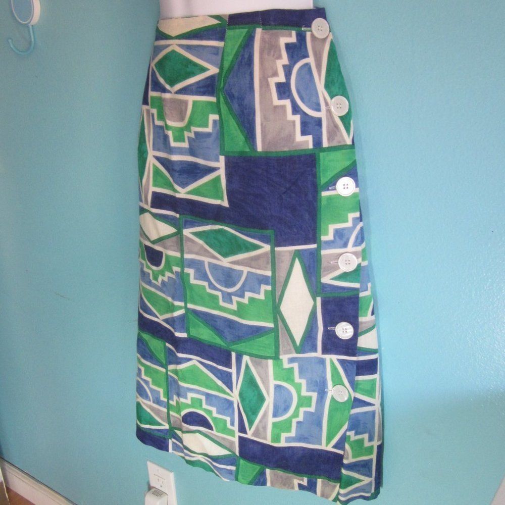 By Malene Birger Helene Sidel Vintage 1960's Button Up Skirt Size 12 Lined 31 Size 30" / US 8 / IT 44 - 4 Thumbnail