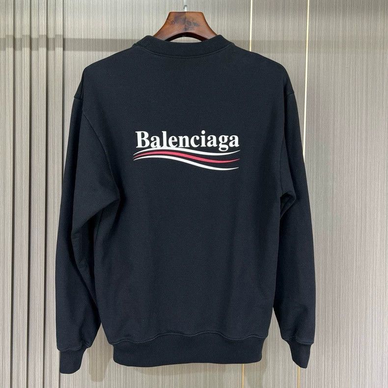 Balenciaga black balenciaga logo print sweatshirt Size US XS / EU 42 / 0 - 7 Thumbnail