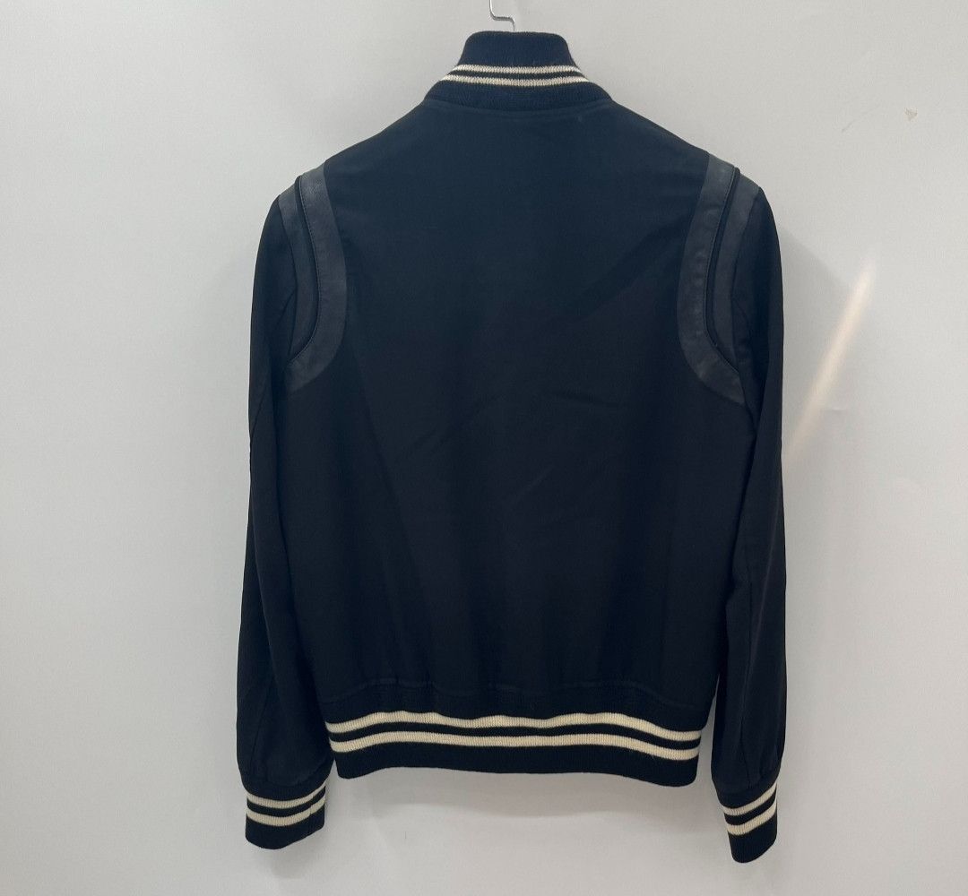Saint Laurent Paris saint laurent Black Patchwork Leather Baseball Jersey Size US M / EU 48-50 / 2 - 4 Thumbnail