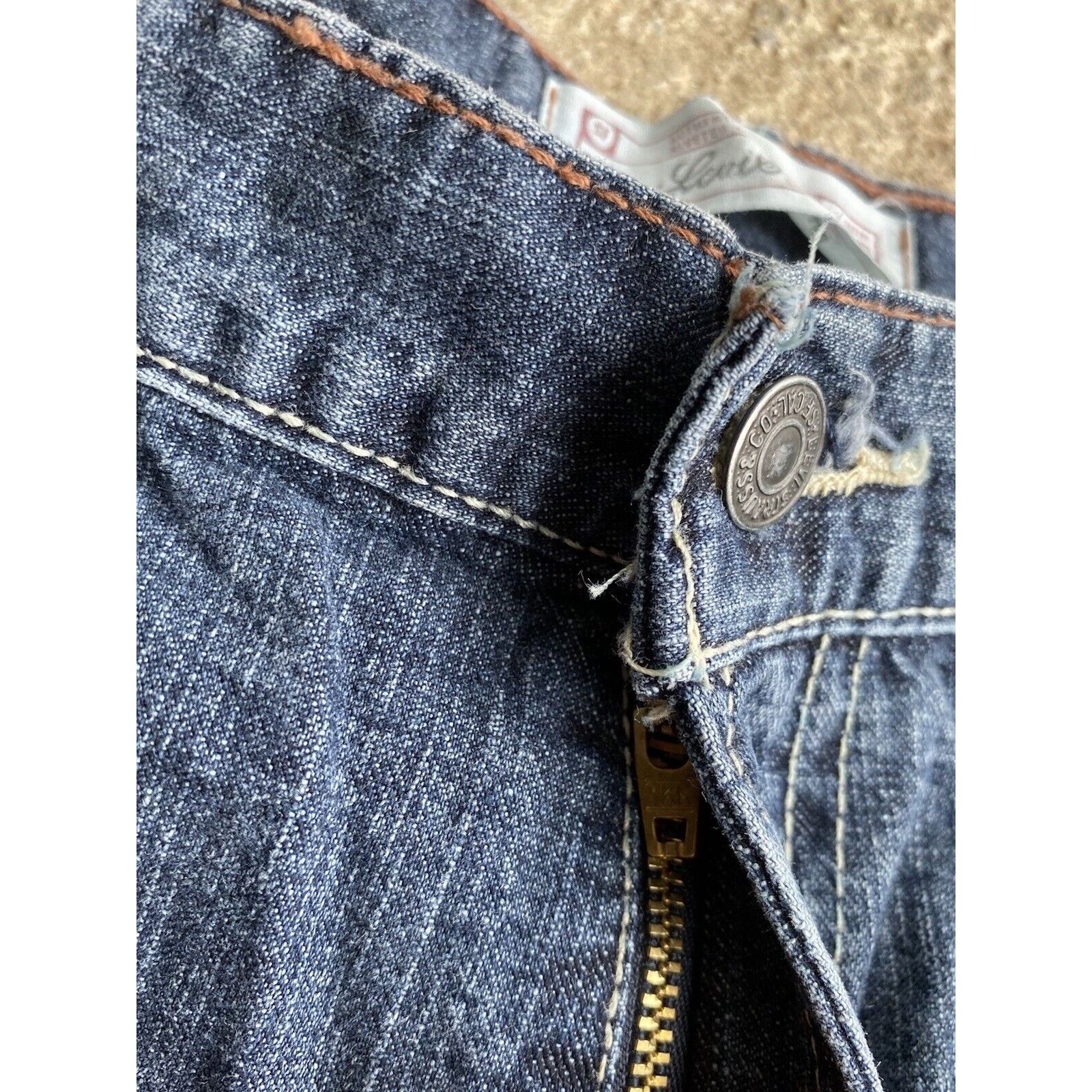 Levi's Vintage LEVIS Carpenter Jean Jorts 33 Denim Baggy Shorts Size US 33 - 4 Thumbnail