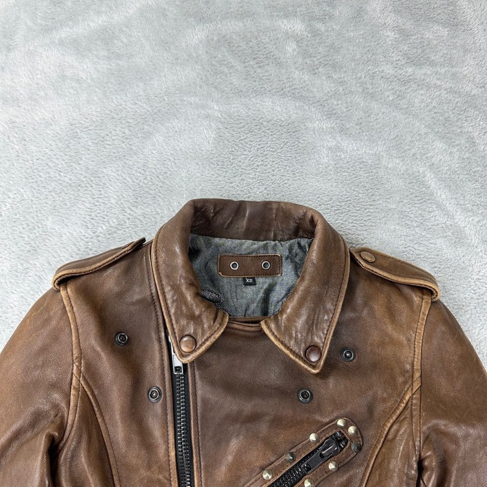 Robins Jeans Robin’s Jean Brown Genuine Leather Jacket Women’s Size XS Size XS / US 0-2 / IT 36-38 - 2 Thumbnail