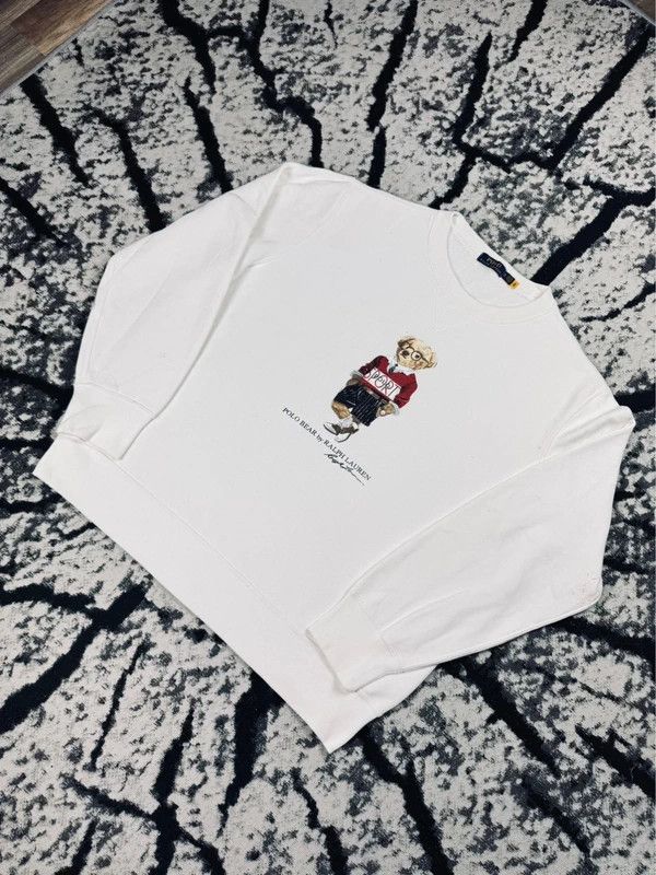 Ralph Lauren Polo Bear Ralph Lauren crewneck sweatshirt white color XL Size US XL / EU 56 / 4 - 2 Thumbnail