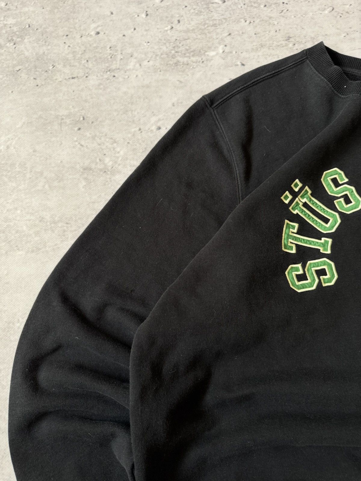 Stussy × Vintage STUSSY CENTER HAFT LOGO OVERSIZE BAGGY FIT SWEATSHIRT Size US M / EU 48-50 / 2 - 7 Thumbnail