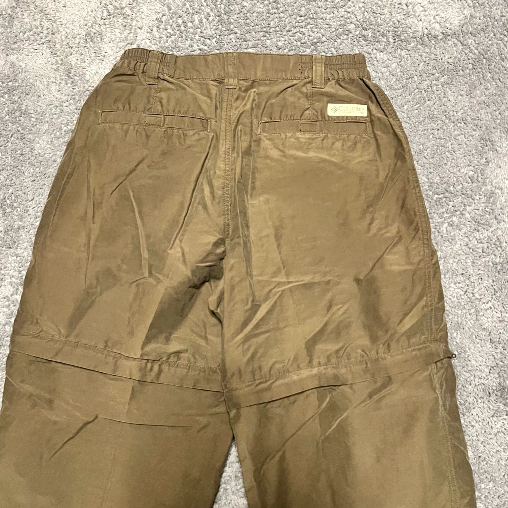 Vintage Columbia Pants Womens 6 Short Zip Off Convertible Cargo Hiking Brown Green Shorts Womens 6 Brown Green Zip Off Convertible Shorts Hiking Size 28" / US 6 / IT 42 - 4 Thumbnail