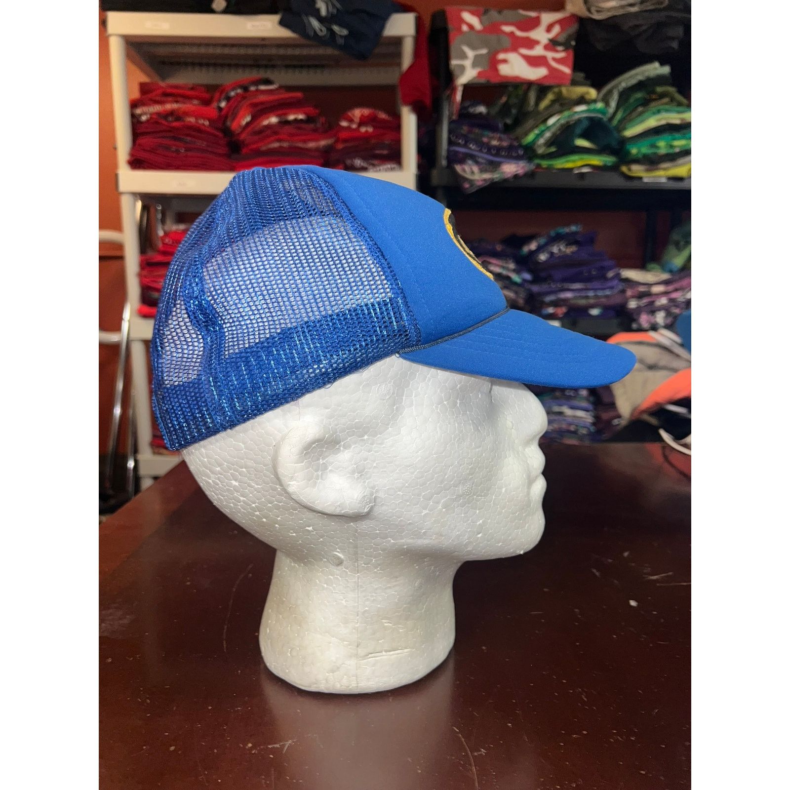 Vintage Vintage Captain Hat Trucker Style Blue Cap Headwear VTG OS Size ONE SIZE - 5 Thumbnail