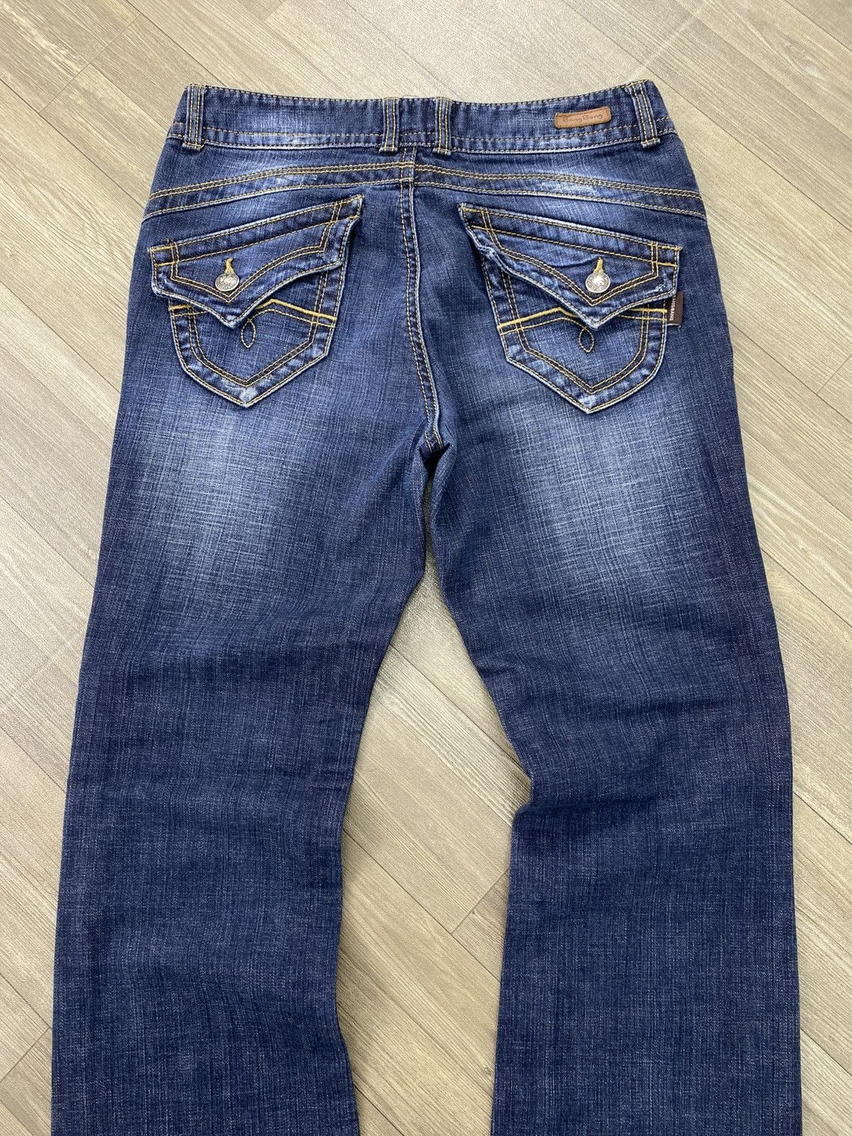 If Six Was Nine 2000s Bangbang Flared Jeans Faded Kmrii Lgb Punk Style Y2K Size US 28 / EU 44 - 17 Thumbnail