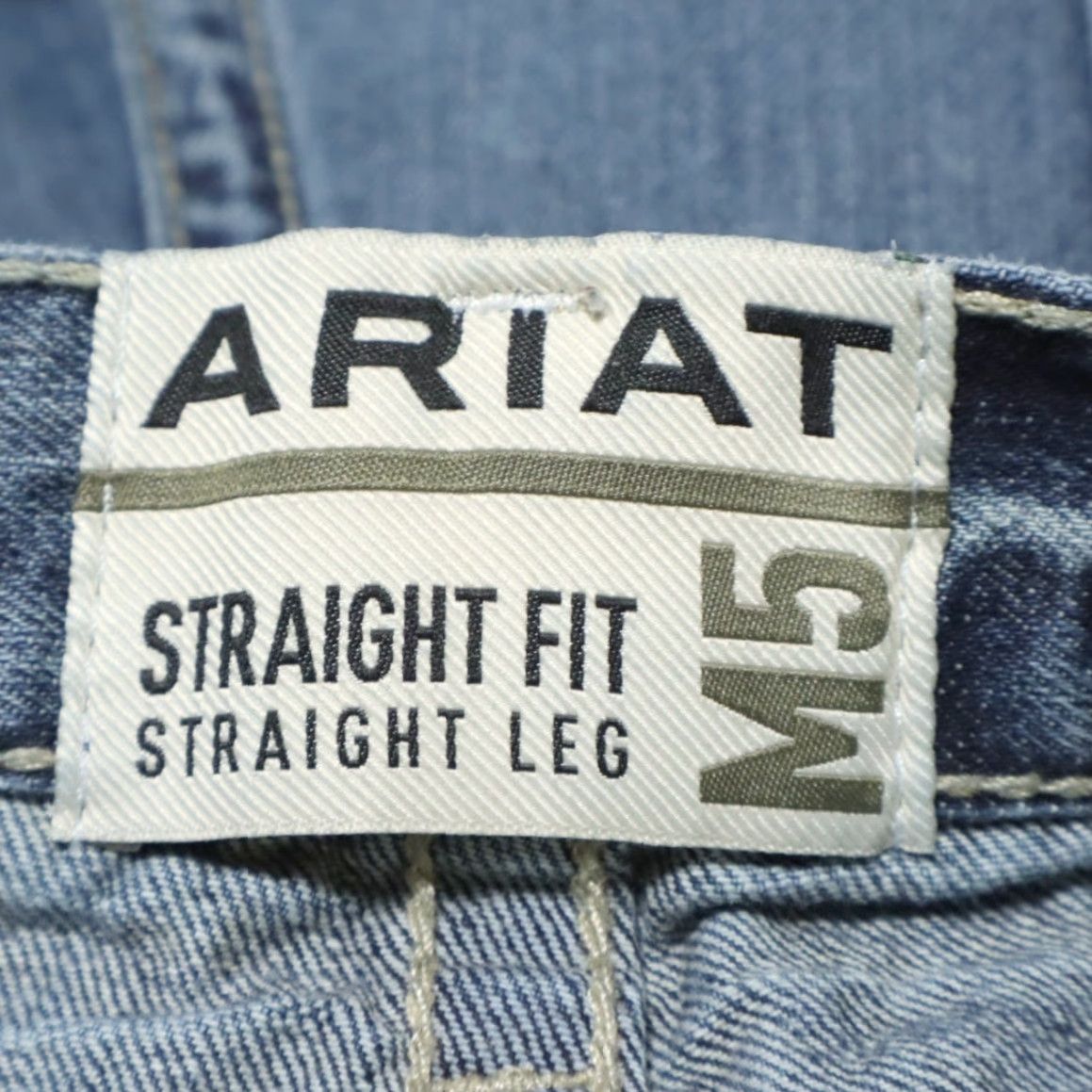 Ariat Ariat M5 Straight Fit Cotton Denim Jeans Pants Blue Men's 40 Size US 40 / EU 56 - 5 Thumbnail