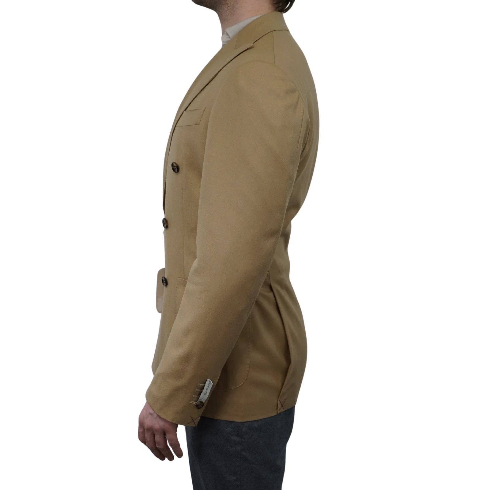 Suitsupply Men Suitsupply Blazer Havana Double Breasted FL Peak US38L Size 38L - 4 Thumbnail