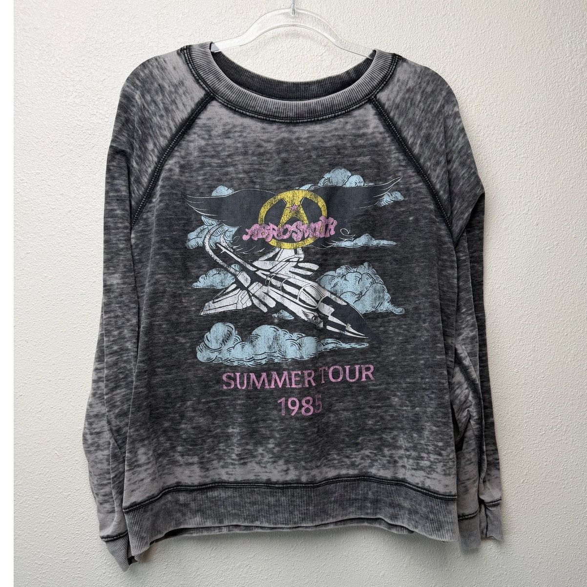 Other Recycled Karma Aerosmith Tour 85 Oversize Long Sleeve Tee Size S / US 4 / IT 40 - 3 Thumbnail