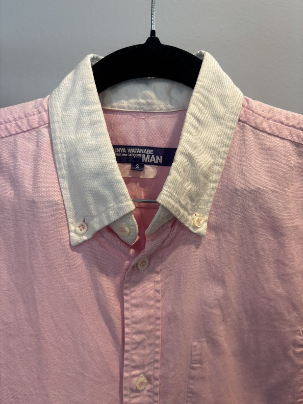 Junya Watanabe Junya Watanabe🦩 (Comme Des Garçon Homme) Pink Button Up Size US S / EU 44-46 / 1 - 2 Thumbnail