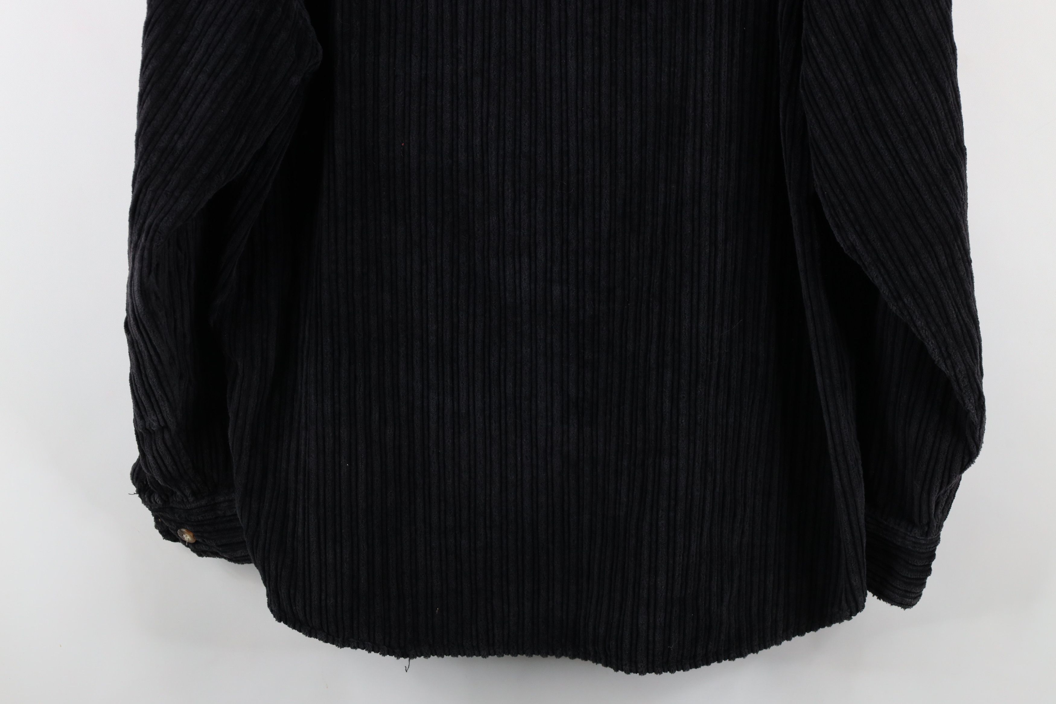 Vintage Vintage 90s Streetwear Full Zip Shirt Jacket Shacket Black Size US L / EU 52-54 / 3 - 12 Thumbnail