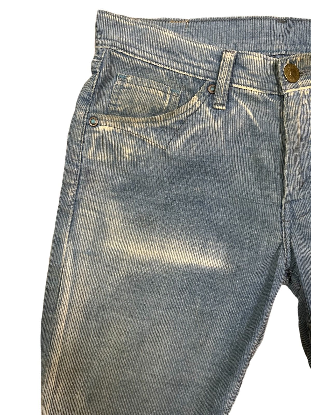 Levi's Vintage Levi’s 705 Blue Washed Bleached Corduroy Jeans Size US 30 / EU 46 - 5 Thumbnail