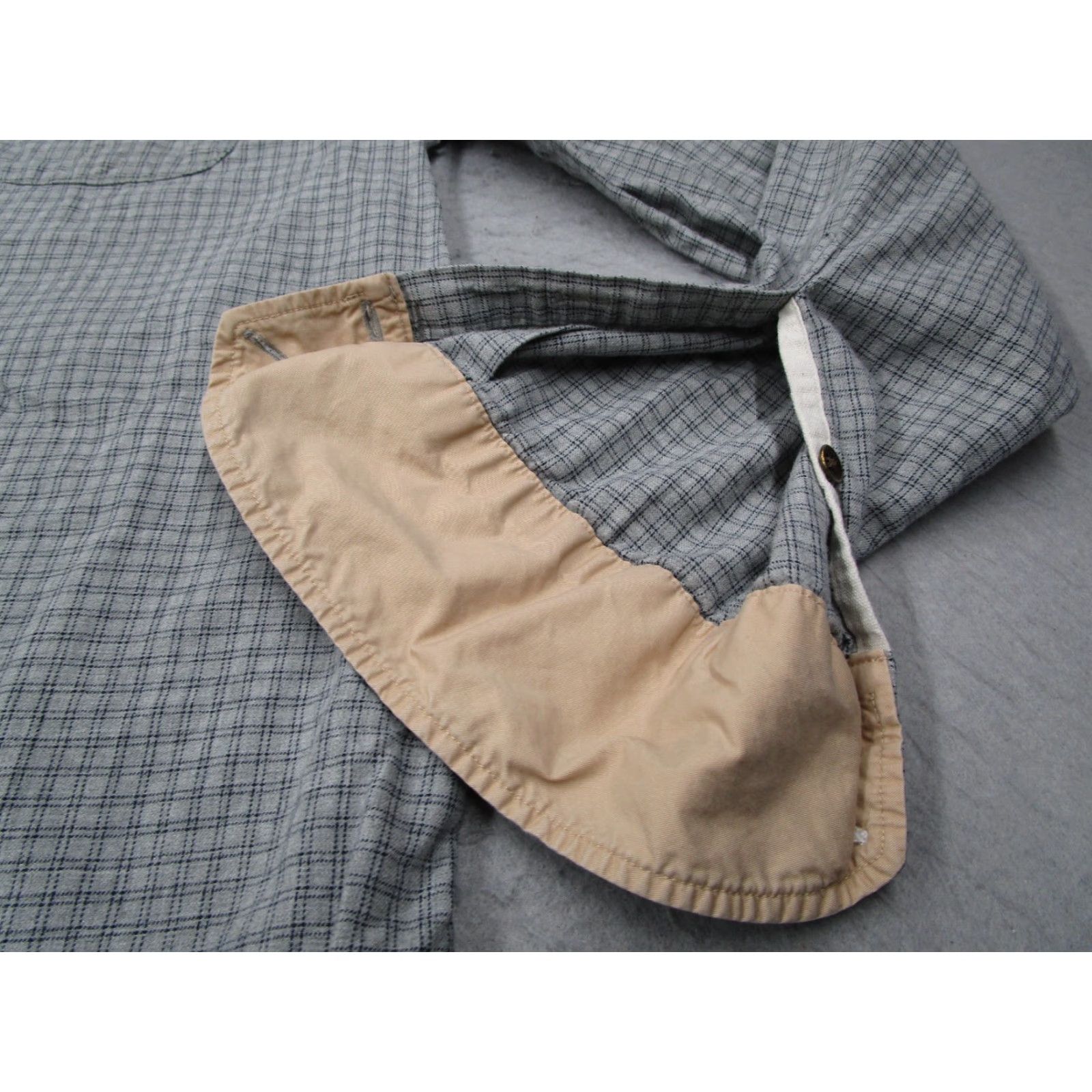 Rag & Bone Rag & Bone Shirt Mens XL Gray Check Long Sleeve Button Up Knit Casual Work Flip Cuff Size US XL / EU 56 / 4 - 4 Thumbnail