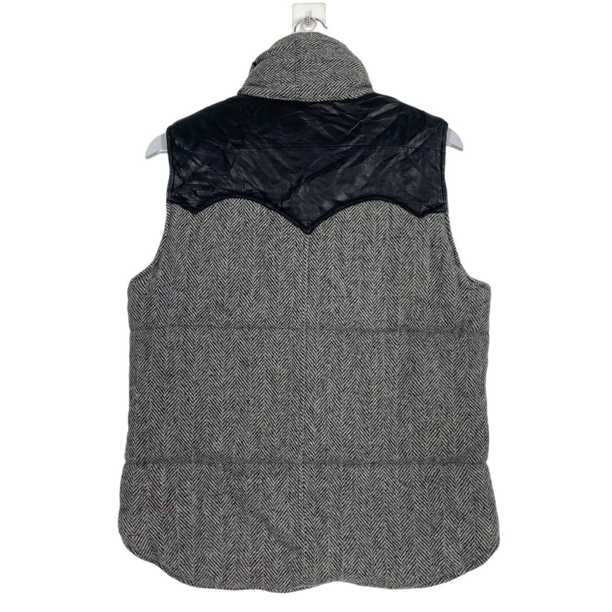 Designer × Harris Tweed 💥HARRIS TWEED PUFFER TANKTOP JACKET Size US M / EU 48-50 / 2 - 8 Thumbnail