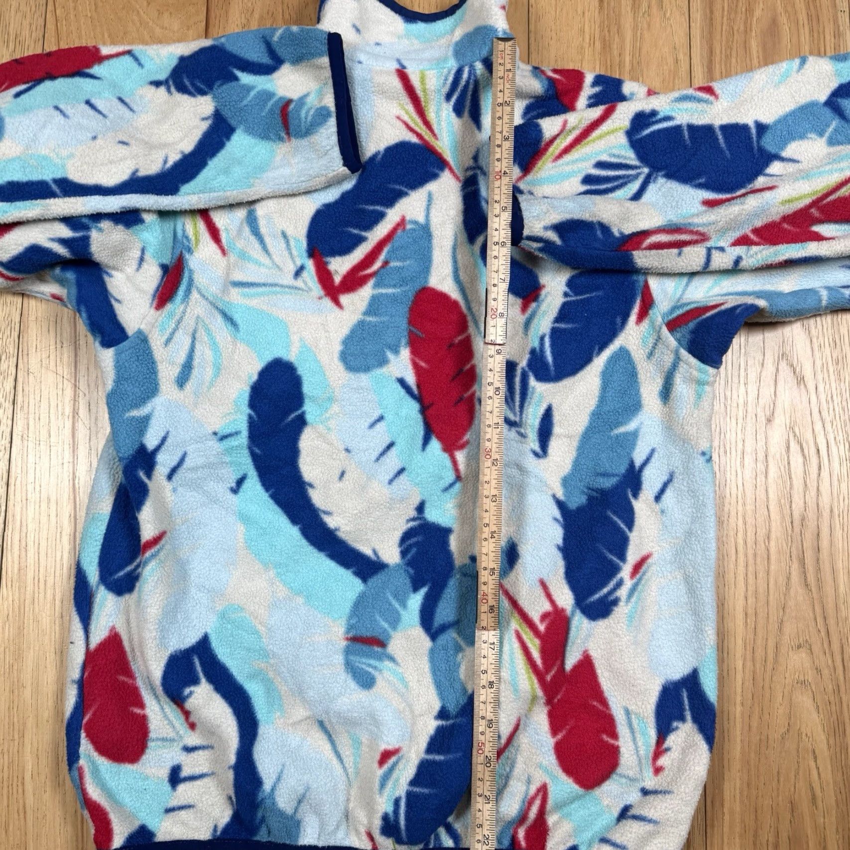 Patagonia Patagonia Synchilla Fleece Jacket Women's Small Red Blue White Feather Pullover Size S / US 4 / IT 40 - 7 Thumbnail